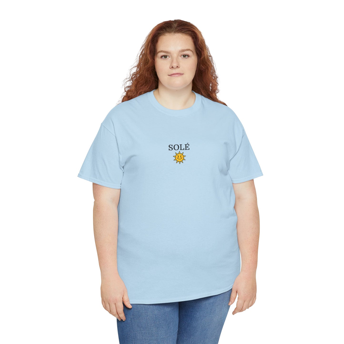 SOLÉ T-Shirt (Brustprint) – Unisex Heavy Cotton Tee | Nachhaltige Streetwear aus 100% Baumwolle