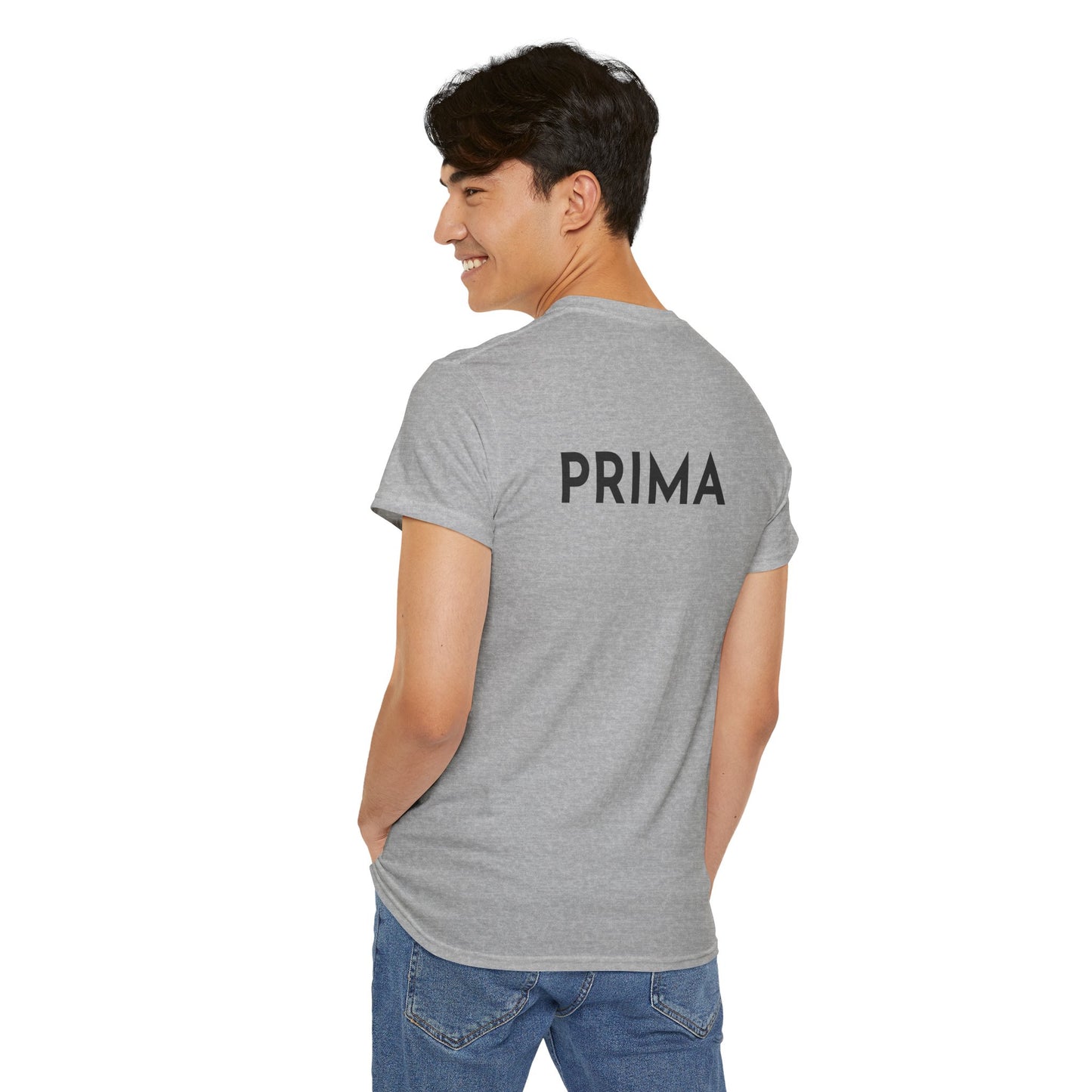 PRIMA T-Shirt (Rückenprint) – Unisex Heavy Cotton Tee | Nachhaltige Streetwear aus 100% Baumwolle