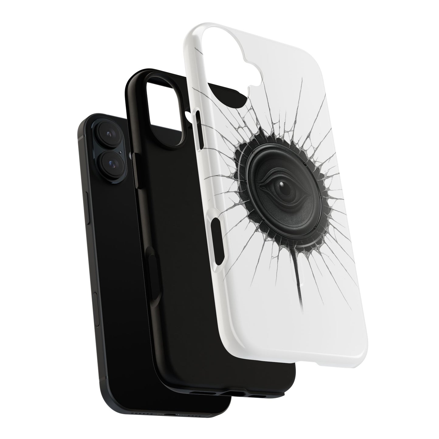 Surreal Eye Speaker Handyhülle – Kreatives Lautsprecher-Augen Design für Musik- & Kunstfans – Schutzhülle für iPhone & Android"