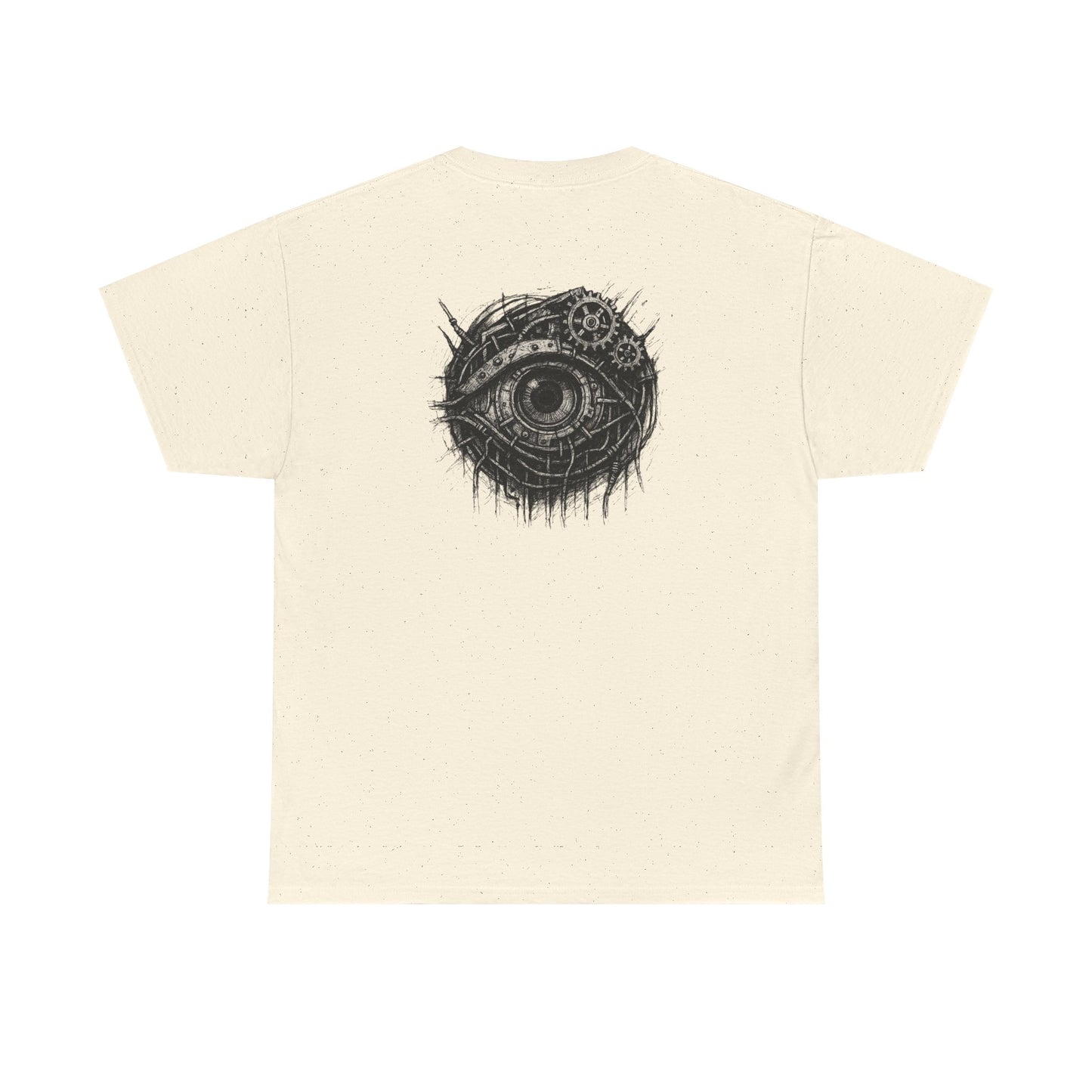 Biomechanisches Auge T-Shirt Unisex – Cyberpunk Zahnräder & Drähte Design | Futuristisches Cyborg Shirt für Sci-Fi & Gothic Fans