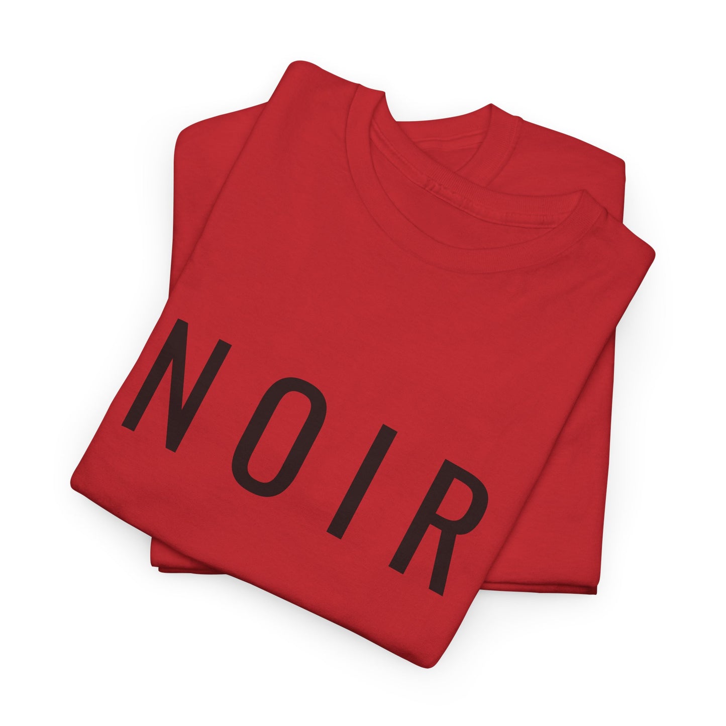 NOIR T-Shirt Unisex (Brustprint) – Nachhaltiges Heavy Cotton Tee aus 100% Baumwolle, Minimalistische Streetwear & Geschenkidee