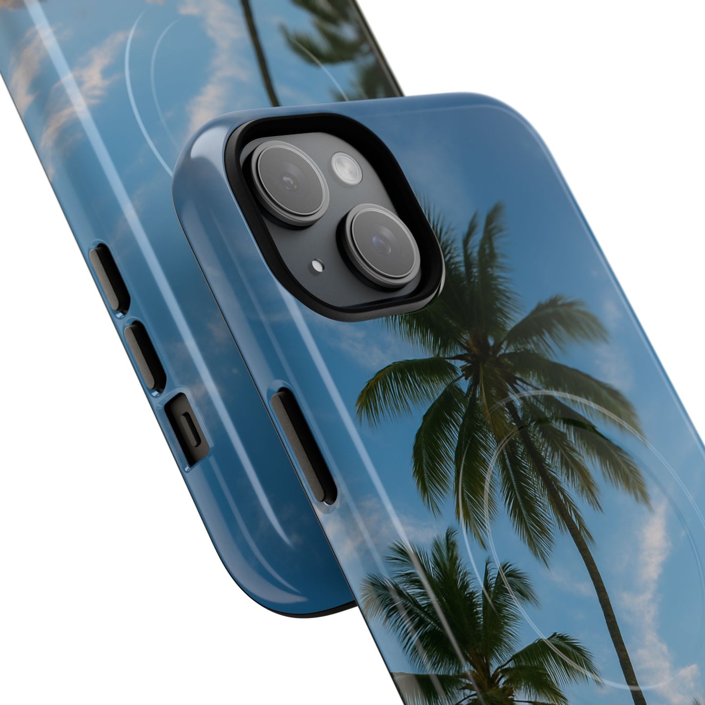 Tropische Sonnenuntergang Handyhülle mit Palmen – Sommer Vibes Case für iPhone & Android | Tropisches Strandmotiv