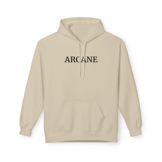 ARCANE Hoodie (Brustprint) – Unisex Midweight Fleece | Nachhaltige Streetwear mit Komfort & Stil