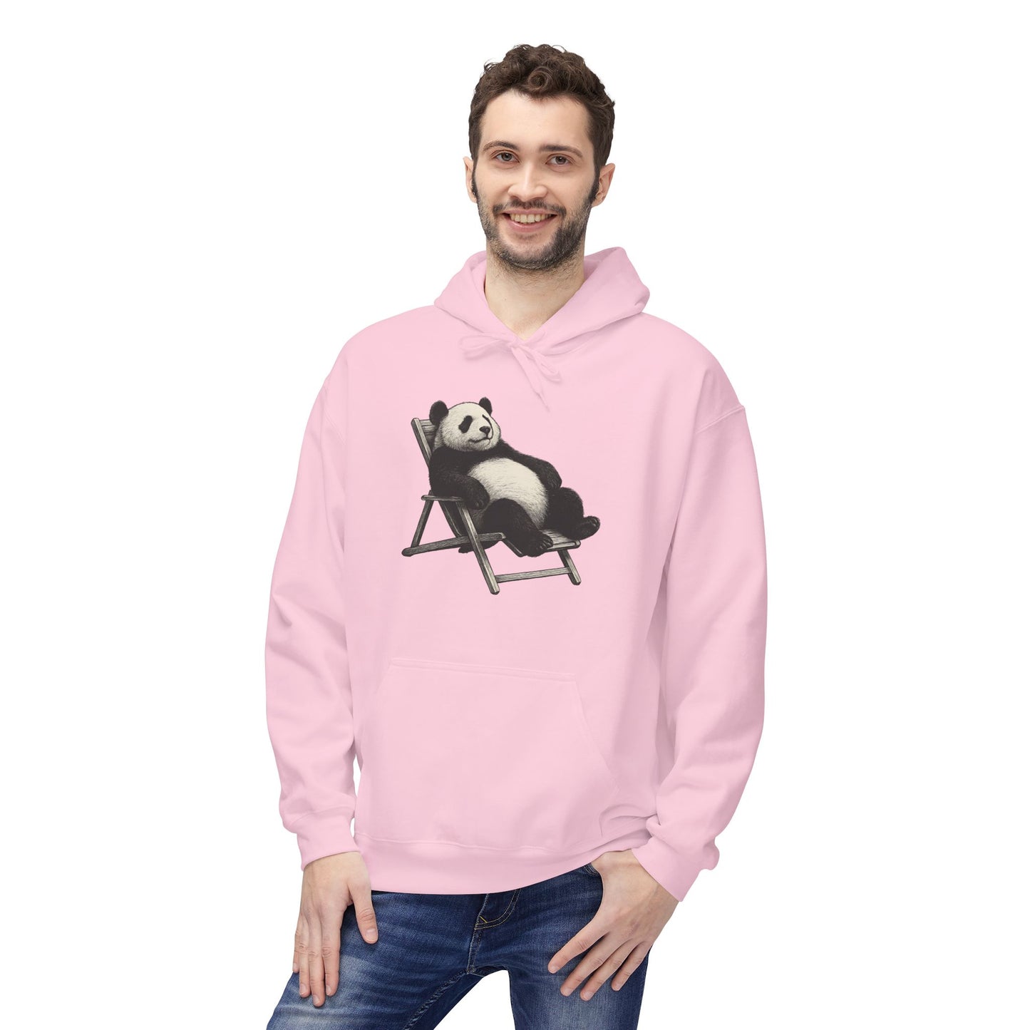 Chillender Panda (Brustprint) - Unisex Midweight Fleece | Nachhaltige Streetwear mit Komfort & Stil