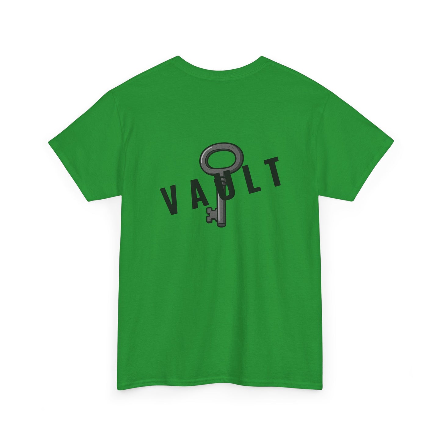 VAULT T-Shirt mit Schlüssel-Design (Rückenprint) – Unisex Heavy Cotton Tee | Nachhaltige Streetwear aus 100% Baumwolle
