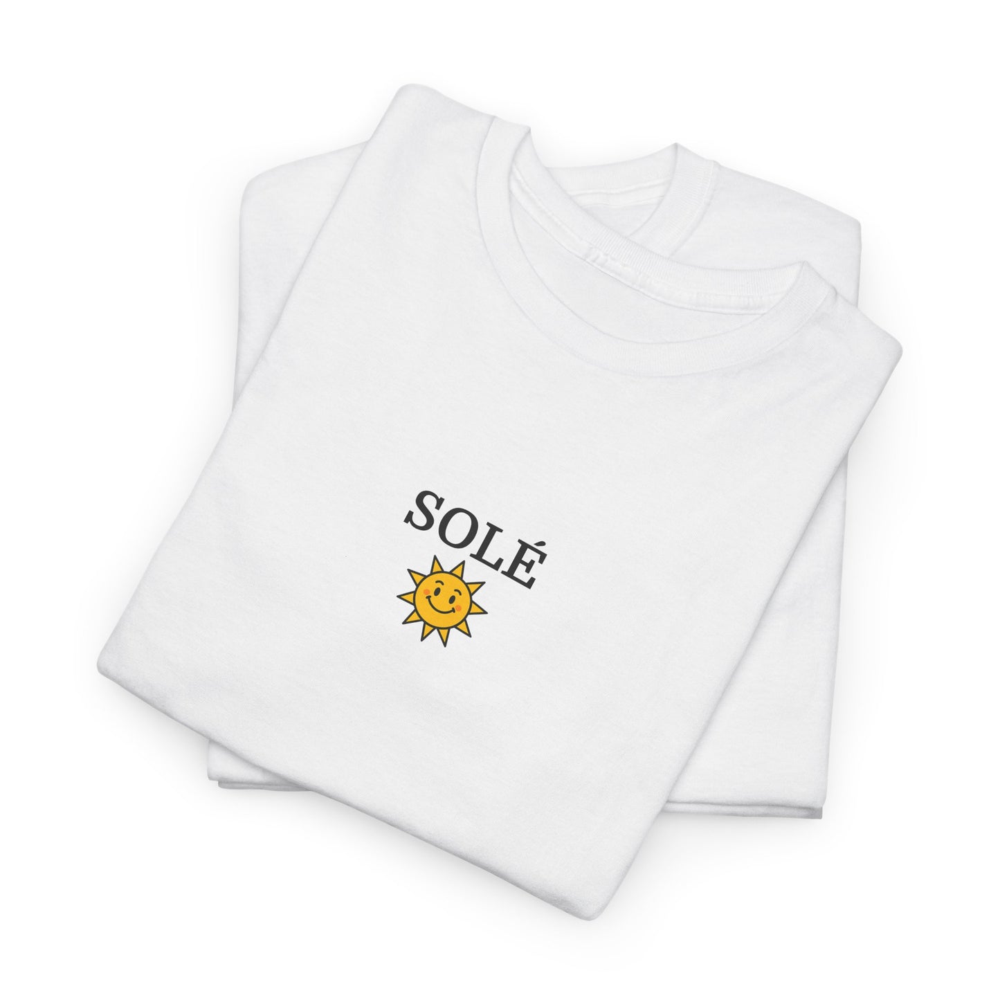 SOLÉ T-Shirt (Brustprint) – Unisex Heavy Cotton Tee | Nachhaltige Streetwear aus 100% Baumwolle
