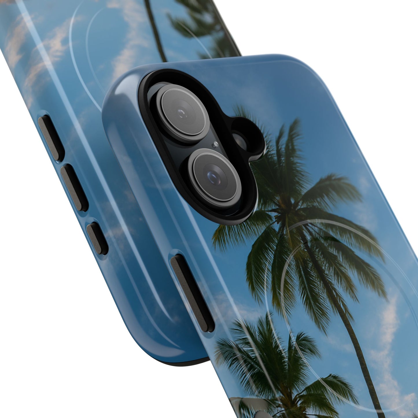 Tropische Sonnenuntergang Handyhülle mit Palmen – Sommer Vibes Case für iPhone & Android | Tropisches Strandmotiv