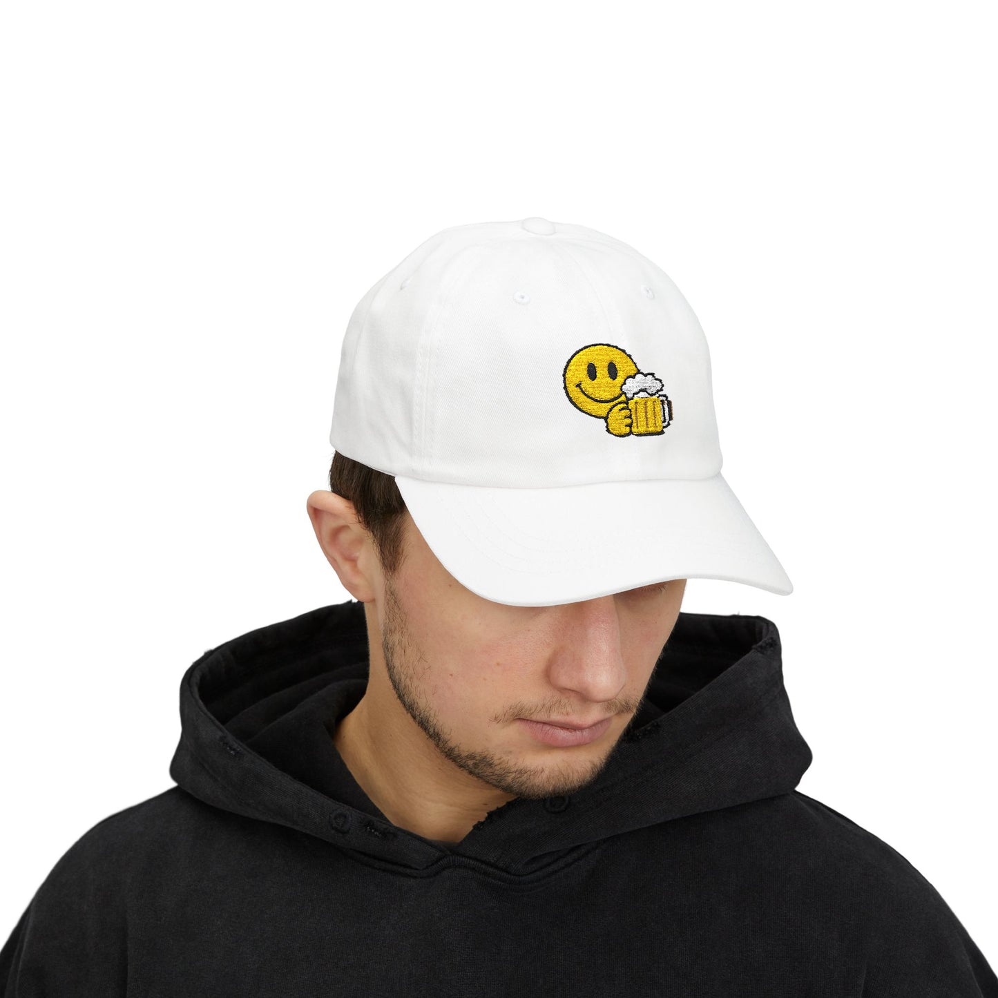 Smiley Bier Cap – Coole Basecap mit Bierkrug Motiv | Party-Accessoire