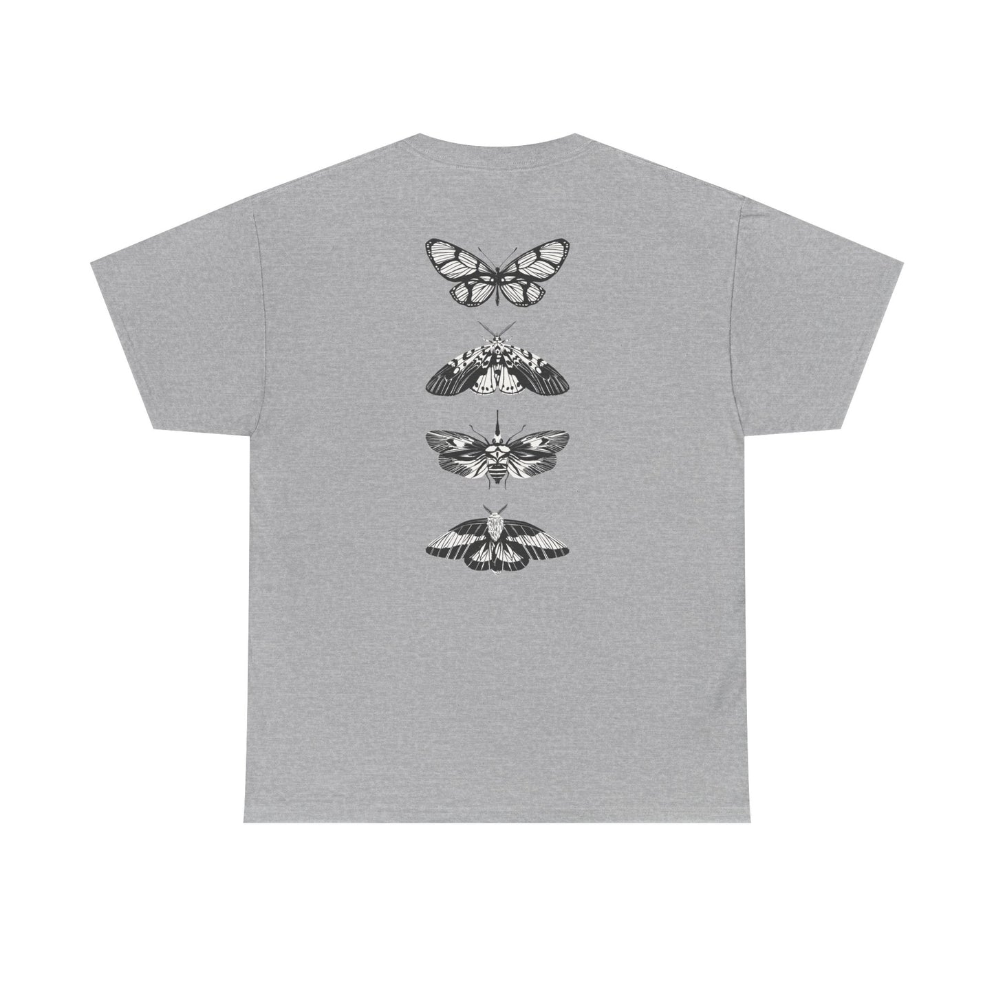 T-Shirt mit Schmetterlingsdesign - Baumwolle, Streetwear Style, Unisex