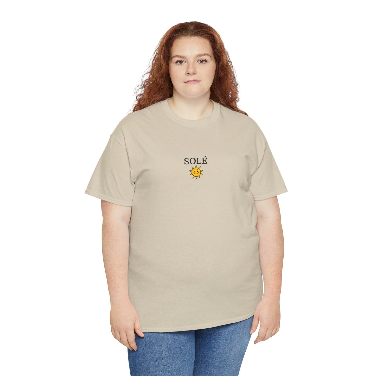 SOLÉ T-Shirt (Brustprint) – Unisex Heavy Cotton Tee | Nachhaltige Streetwear aus 100% Baumwolle