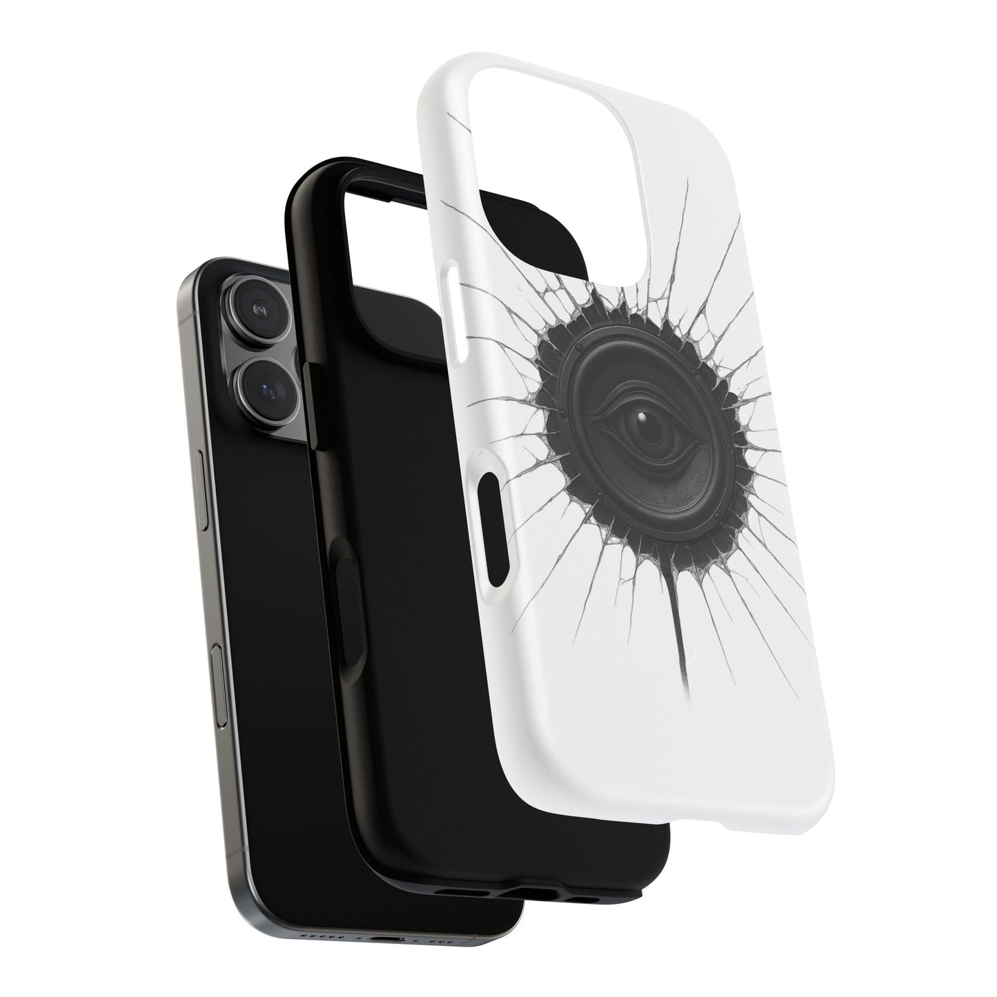 Surreal Eye Speaker Handyhülle – Kreatives Lautsprecher-Augen Design für Musik- & Kunstfans – Schutzhülle für iPhone & Android"
