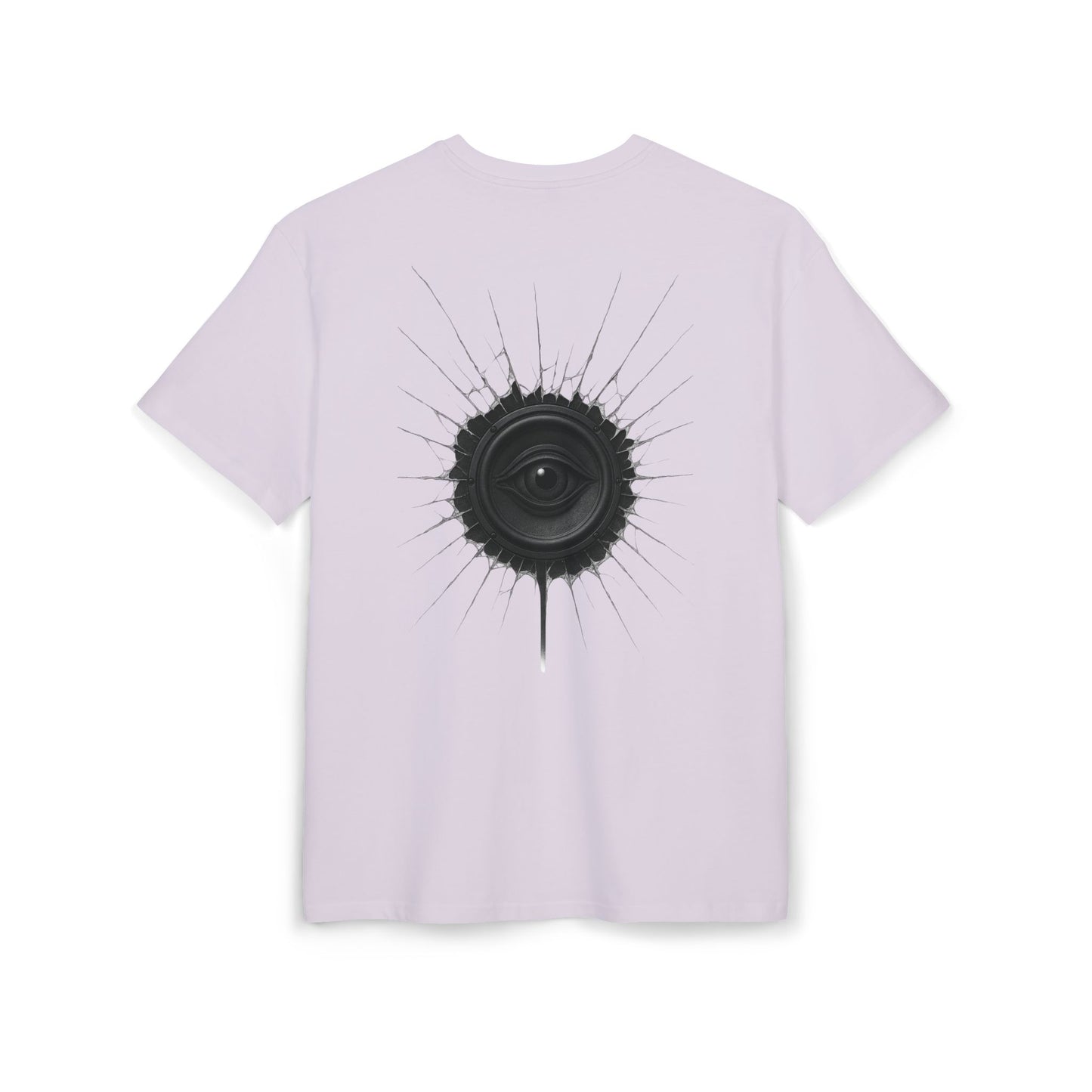 Surreal Sound T-Shirt – Lautsprecher mit Auge Design im Black & White Look – Unisex Streetwear für Musik- & Kunstfans
