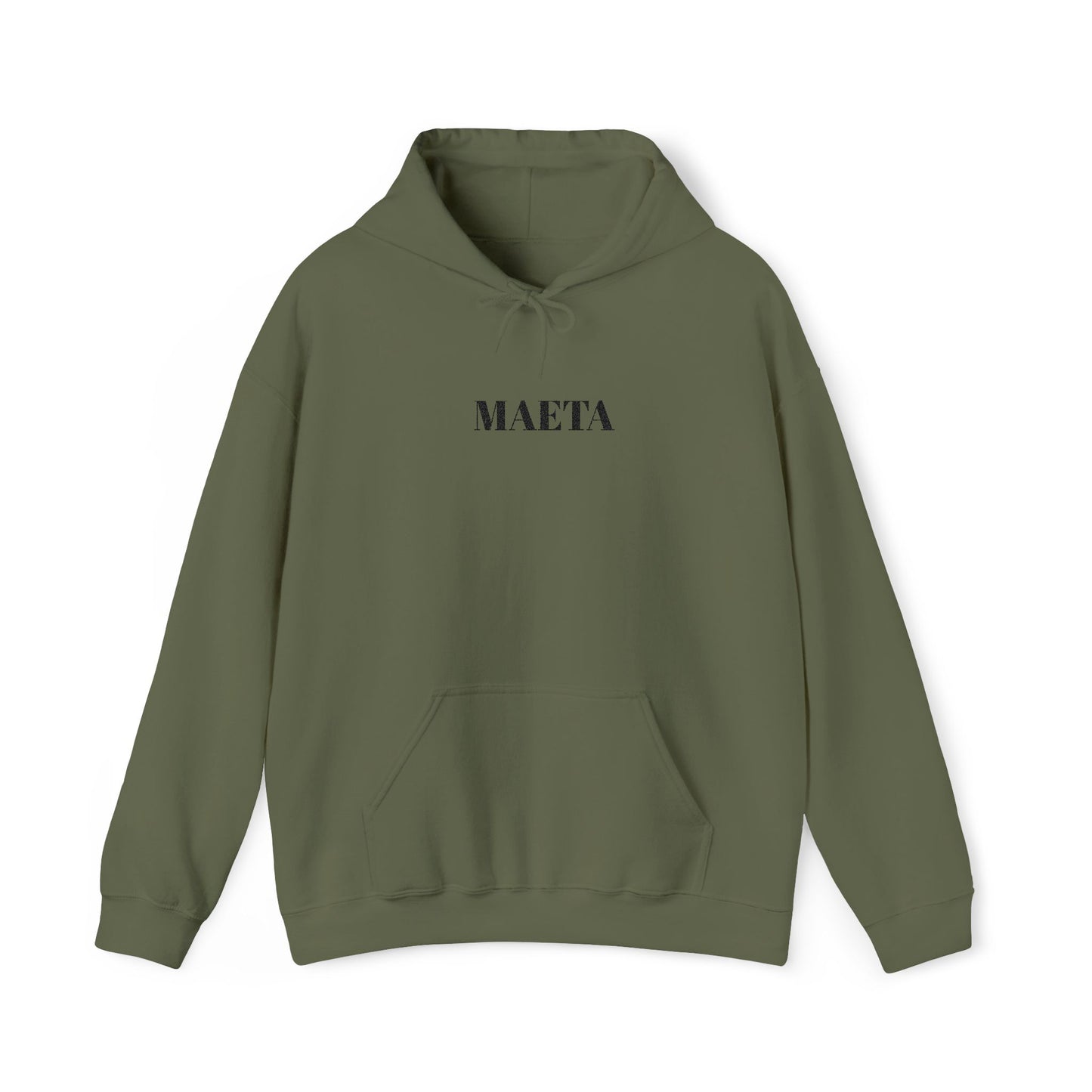 MAETA - Unisex Heavy Blend Hoodie mit großem Stickmotiv
