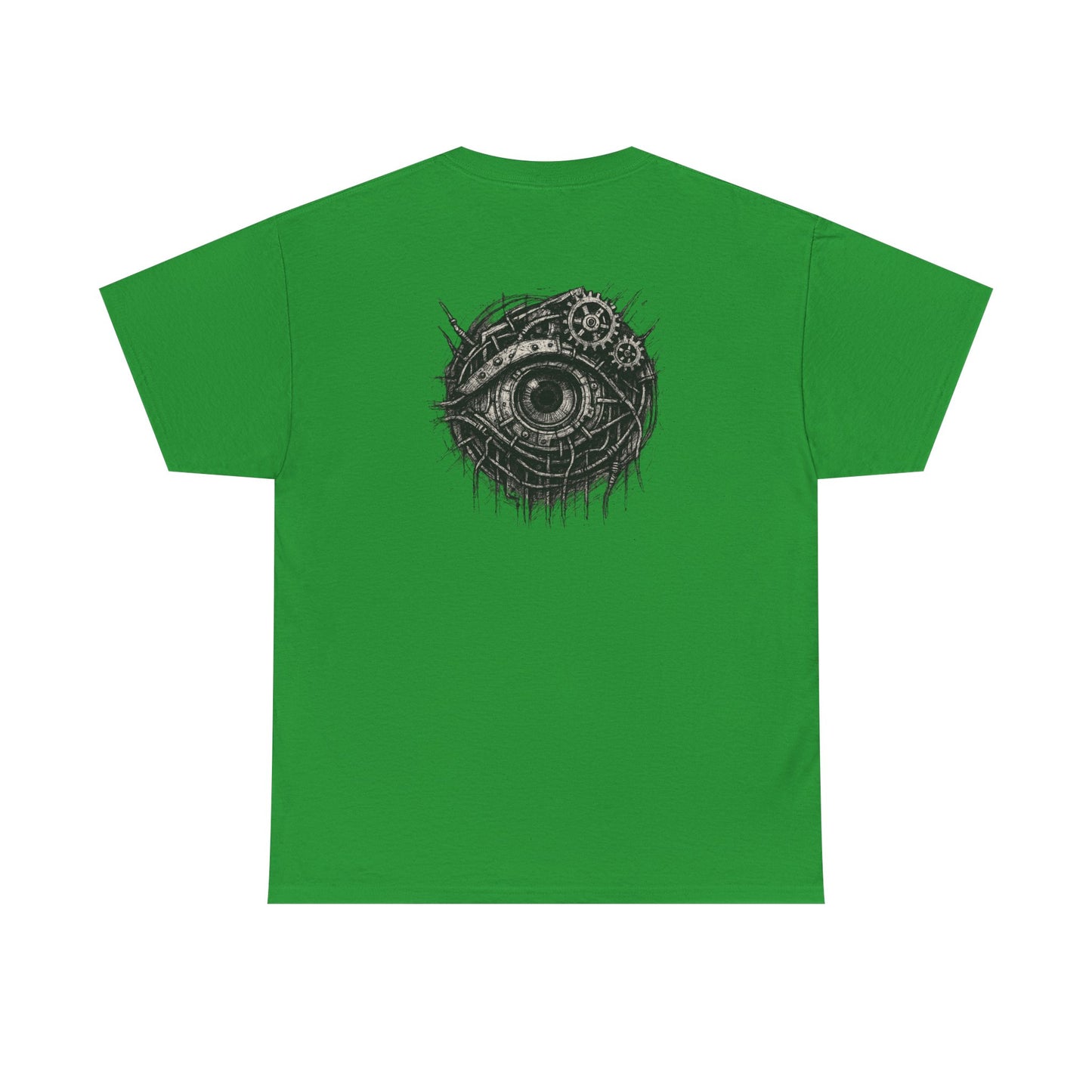 Biomechanisches Auge T-Shirt Unisex – Cyberpunk Zahnräder & Drähte Design | Futuristisches Cyborg Shirt für Sci-Fi & Gothic Fans