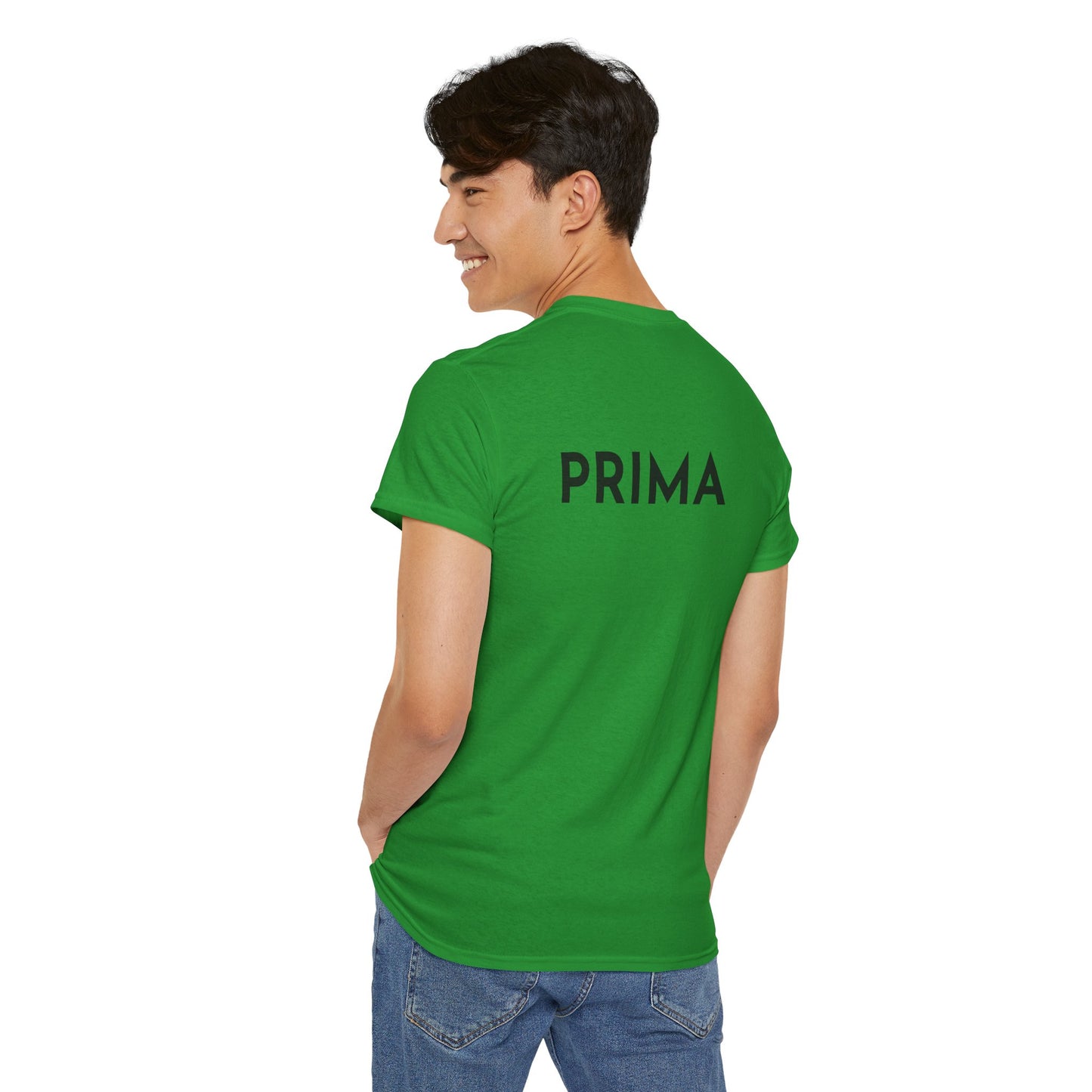 PRIMA T-Shirt (Rückenprint) – Unisex Heavy Cotton Tee | Nachhaltige Streetwear aus 100% Baumwolle