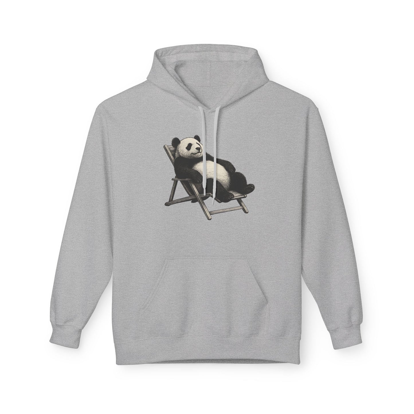 Chillender Panda (Brustprint) - Unisex Midweight Fleece | Nachhaltige Streetwear mit Komfort & Stil
