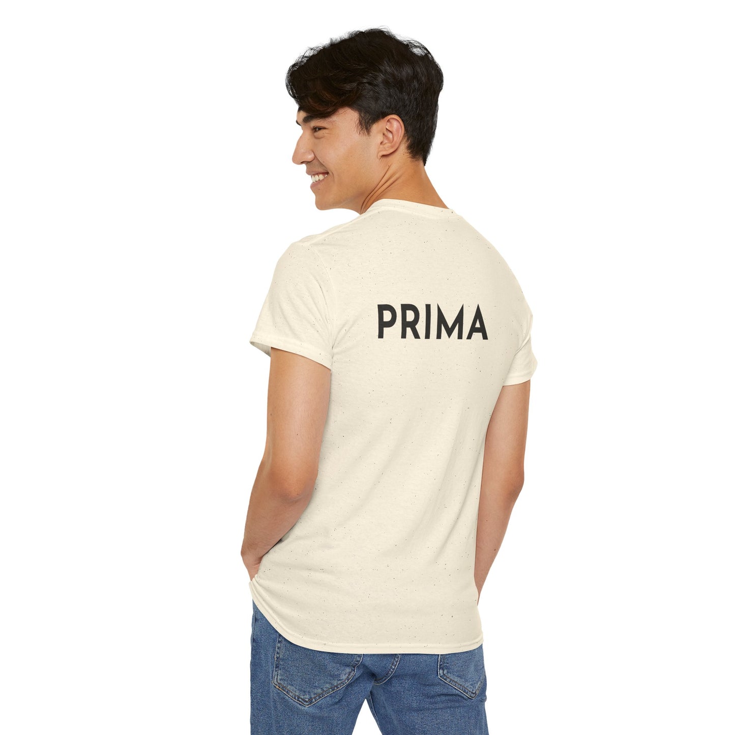 PRIMA T-Shirt (Rückenprint) – Unisex Heavy Cotton Tee | Nachhaltige Streetwear aus 100% Baumwolle