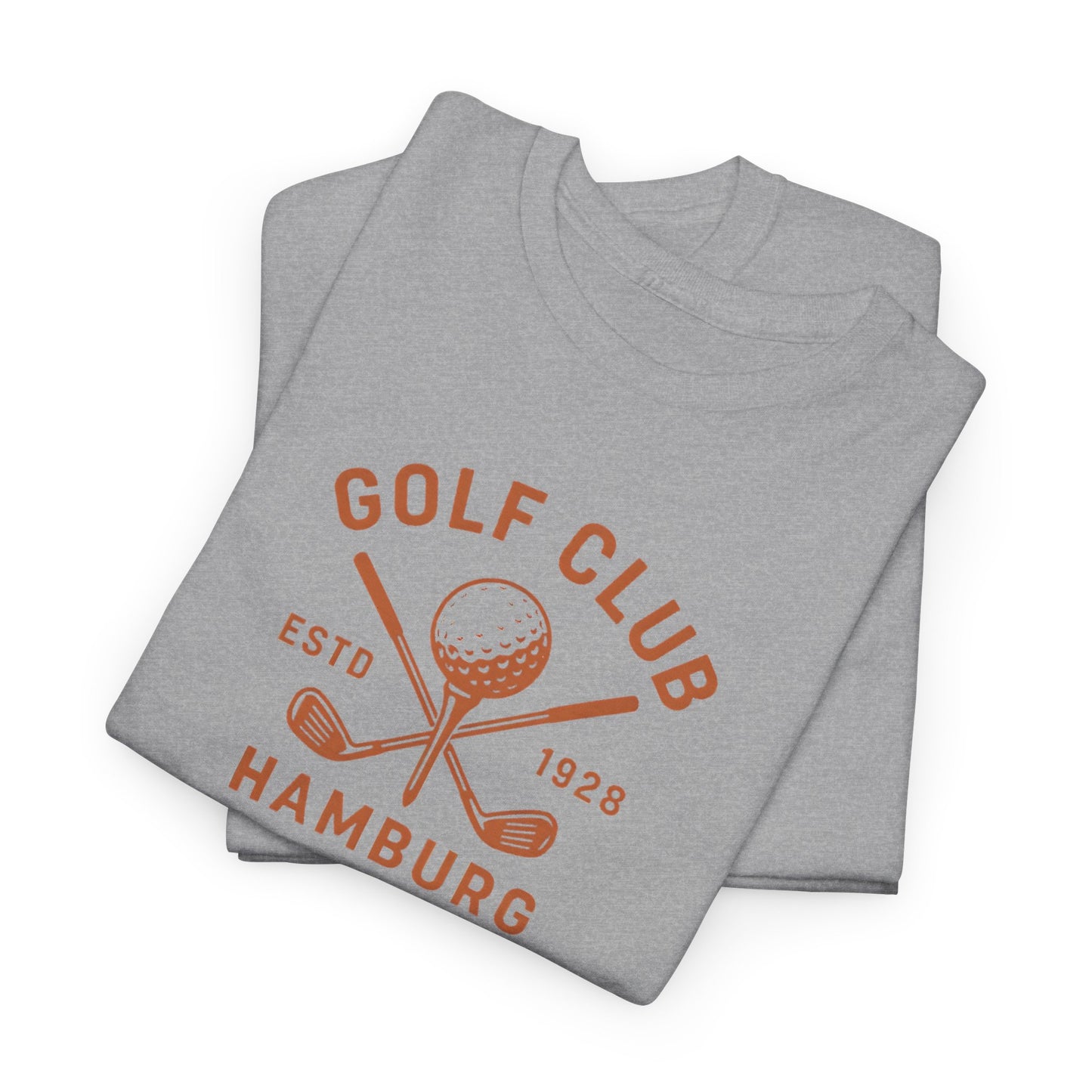 Vintage Golf Club Hamburg T-Shirt (Brustprint) – Estd. 1928 Retro Golfshirt für Herren & Damen