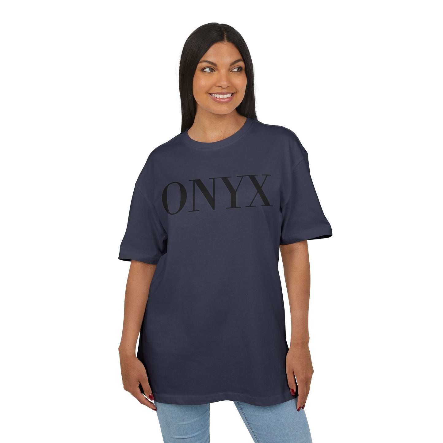 ONYX T-Shirt (Brustprint) – Minimalistisches Oversize Streetwear Design für Damen & Herren