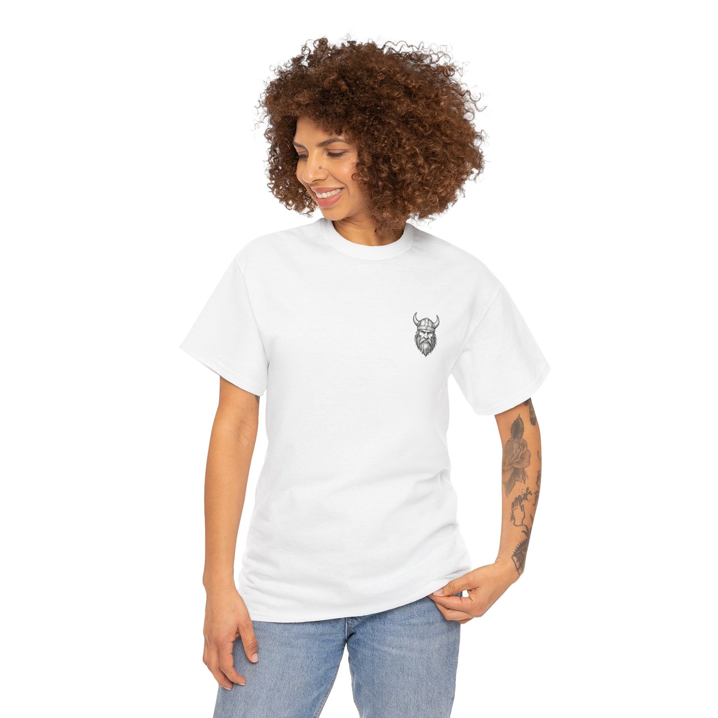 Wikinger T-Shirt Herren Unisex – Nordisches Krieger Design | Viking Skull Shirt | Nordic Mythology Streetwear