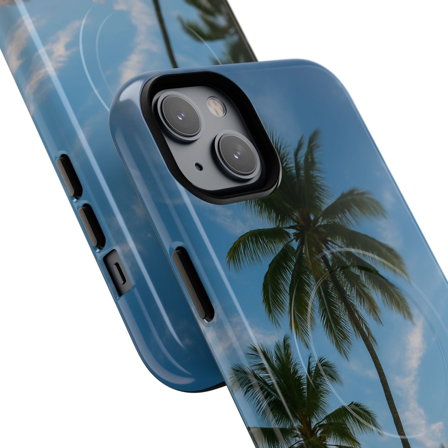 Tropische Sonnenuntergang Handyhülle mit Palmen – Sommer Vibes Case für iPhone & Android | Tropisches Strandmotiv