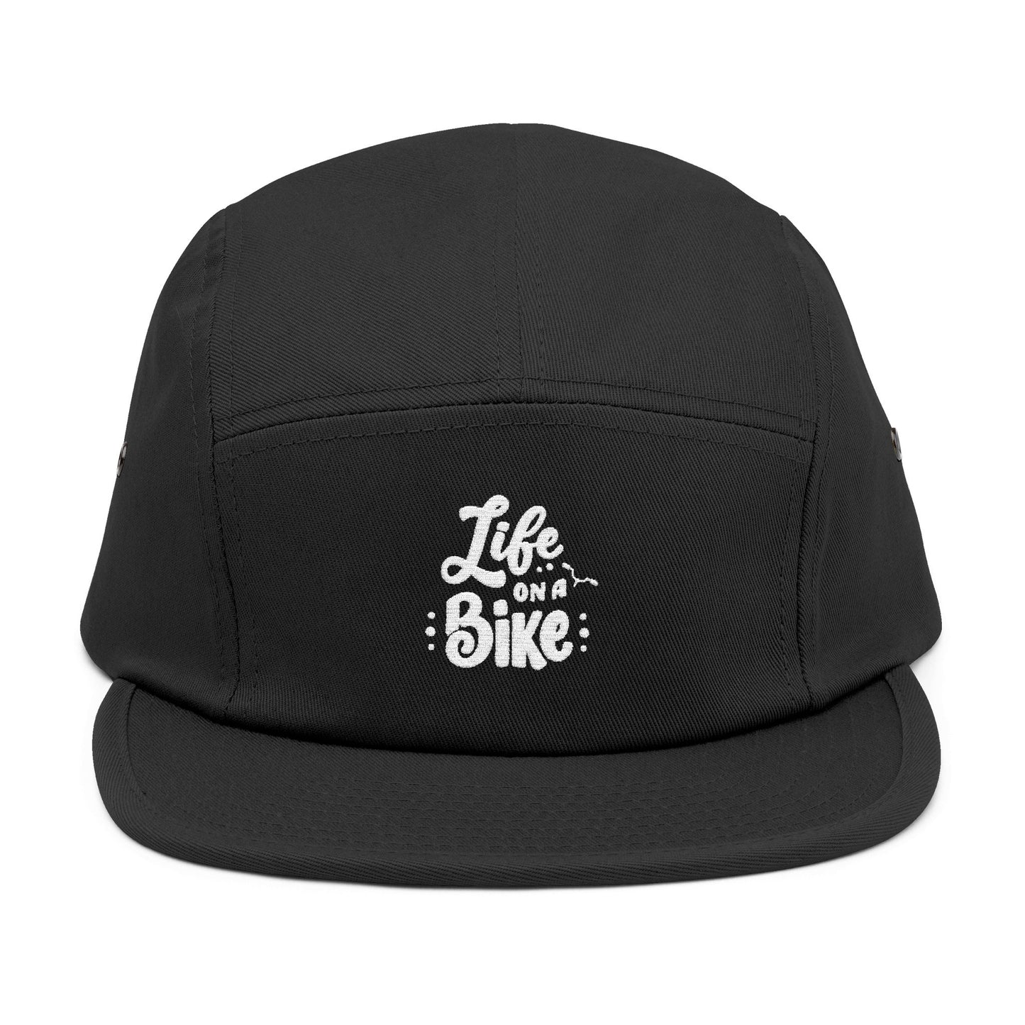 Life on a Bike – 5-Panel Cap mit Stickerei