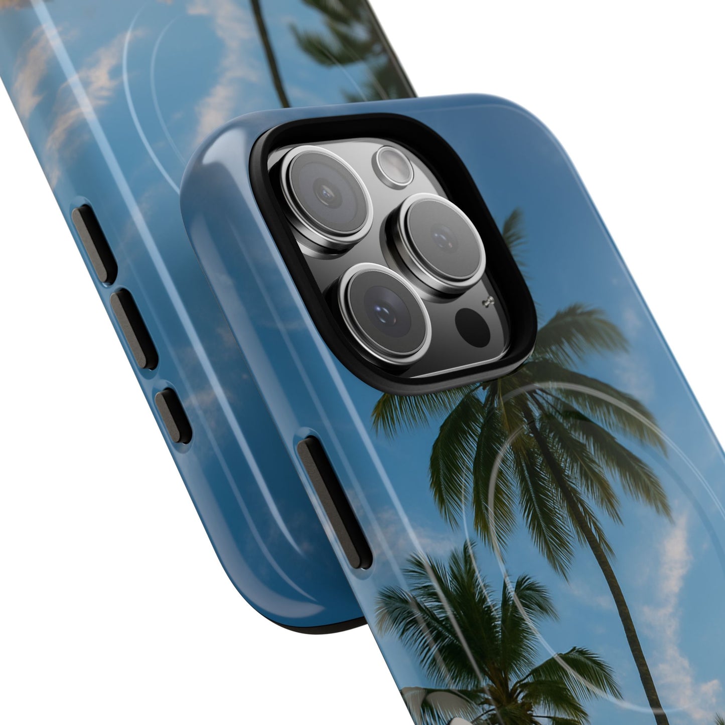 Tropische Sonnenuntergang Handyhülle mit Palmen – Sommer Vibes Case für iPhone & Android | Tropisches Strandmotiv