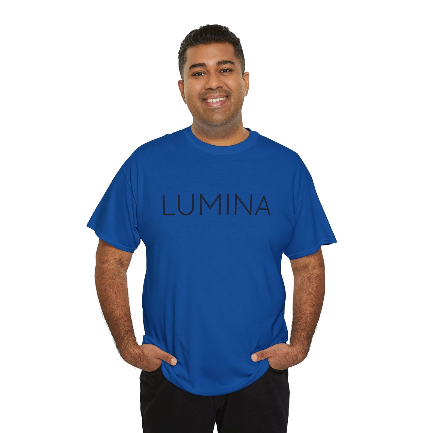 LUMINA T-Shirt Unisex (Brustprint) – Nachhaltiges Heavy Cotton Tee aus 100% Baumwolle, Streetwear Basic & Geschenkidee