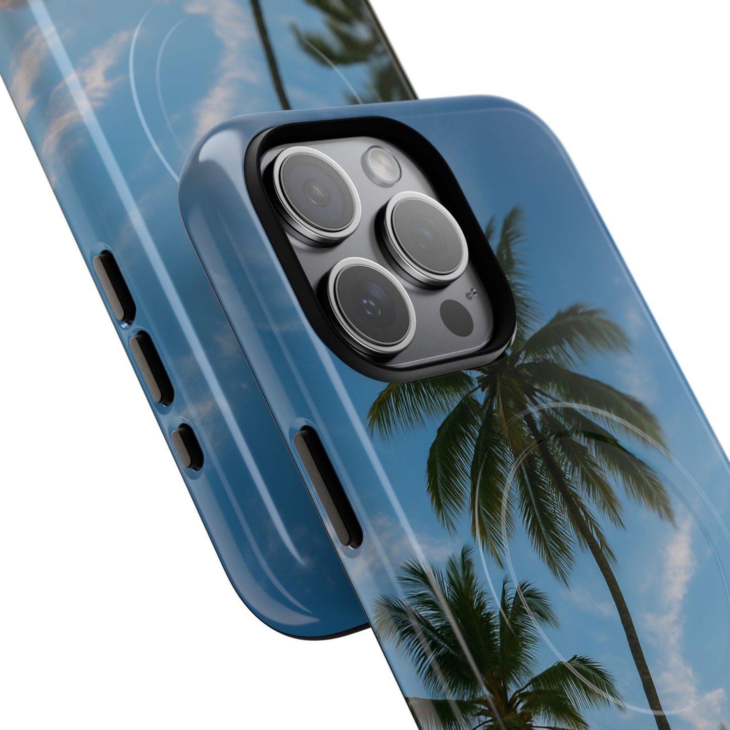 Tropische Sonnenuntergang Handyhülle mit Palmen – Sommer Vibes Case für iPhone & Android | Tropisches Strandmotiv