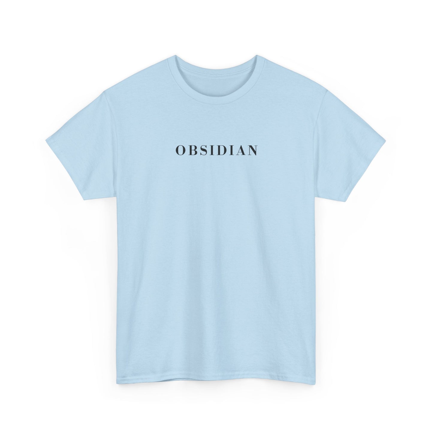 OBSIDIAN T-Shirt (Brustprint) – Unisex Heavy Cotton Tee | Nachhaltige Streetwear aus 100% Baumwolle