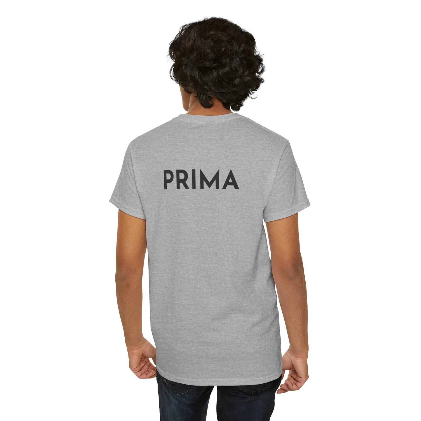 PRIMA T-Shirt (Rückenprint) – Unisex Heavy Cotton Tee | Nachhaltige Streetwear aus 100% Baumwolle