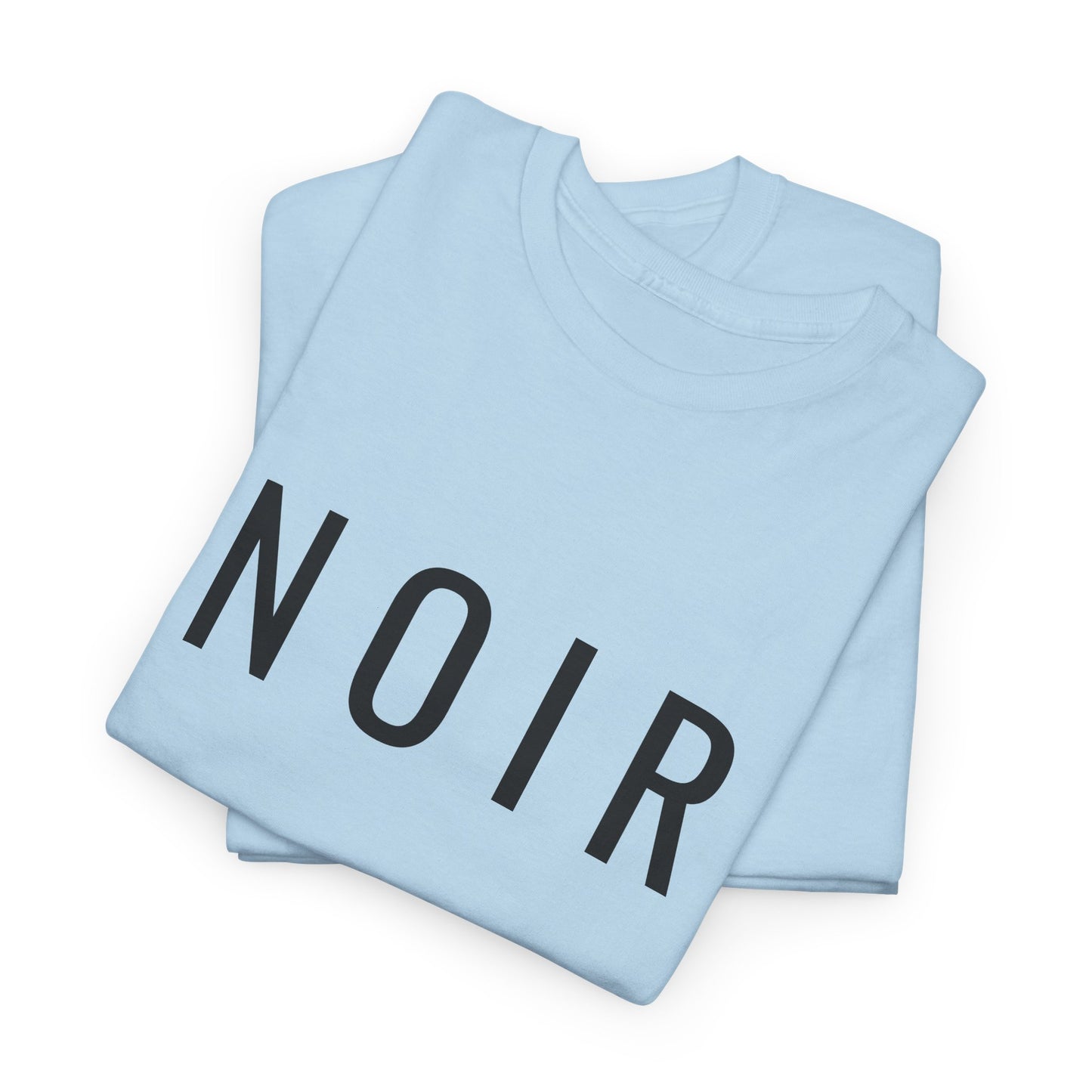 NOIR T-Shirt Unisex (Brustprint) – Nachhaltiges Heavy Cotton Tee aus 100% Baumwolle, Minimalistische Streetwear & Geschenkidee