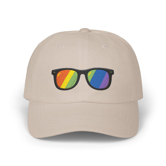 Regenbogen Sonnenbrille Cap – Stylische Unisex Snapback für Pride, Festivals & Streetwear