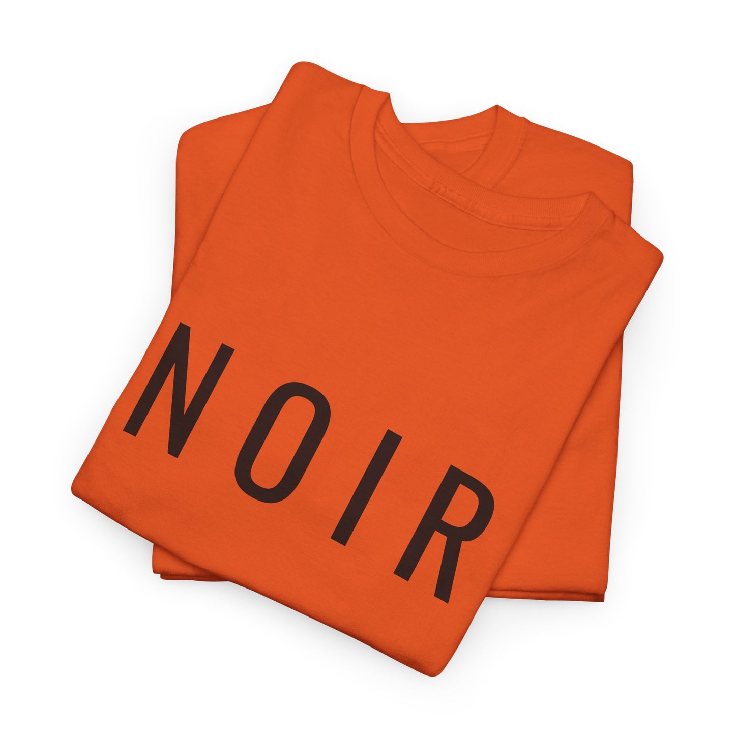 NOIR T-Shirt Unisex (Brustprint) – Nachhaltiges Heavy Cotton Tee aus 100% Baumwolle, Minimalistische Streetwear & Geschenkidee