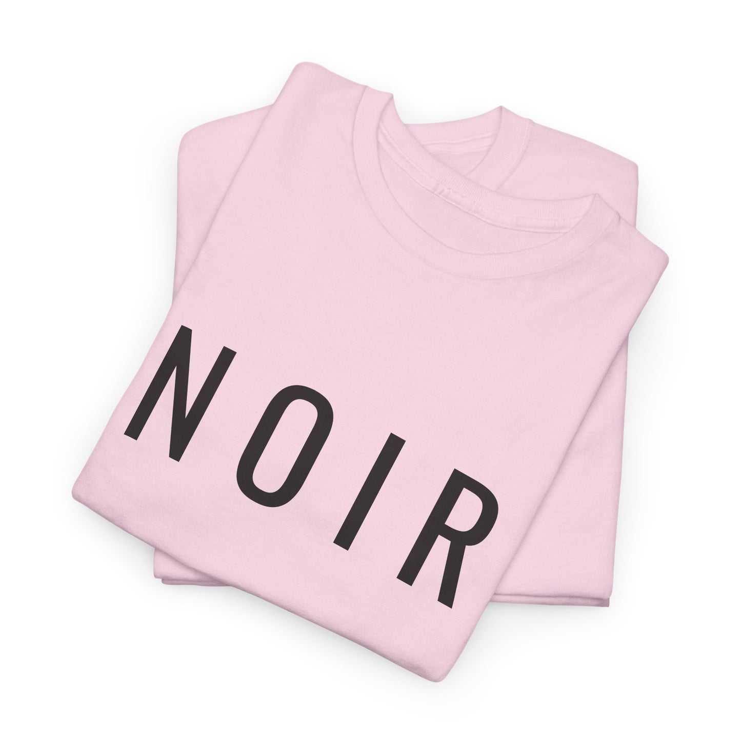 NOIR T-Shirt Unisex (Brustprint) – Nachhaltiges Heavy Cotton Tee aus 100% Baumwolle, Minimalistische Streetwear & Geschenkidee
