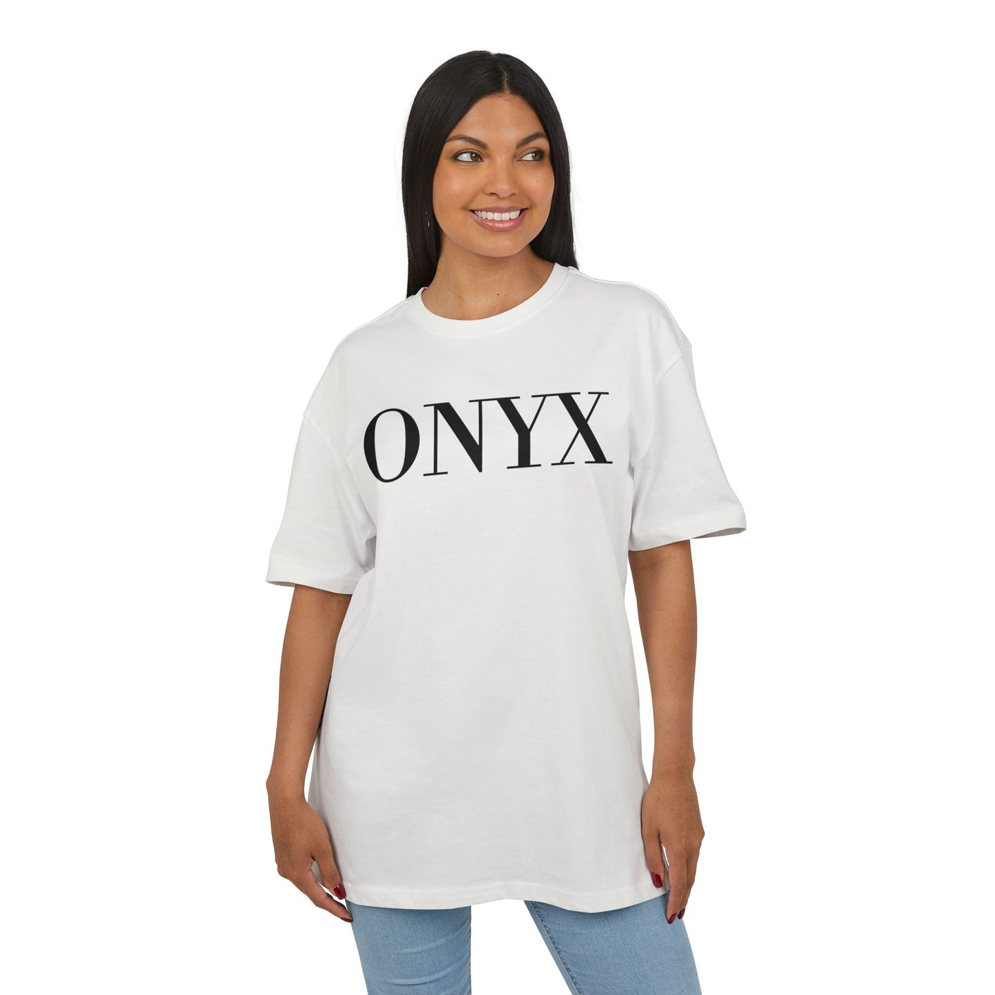ONYX T-Shirt (Brustprint) – Minimalistisches Oversize Streetwear Design für Damen & Herren