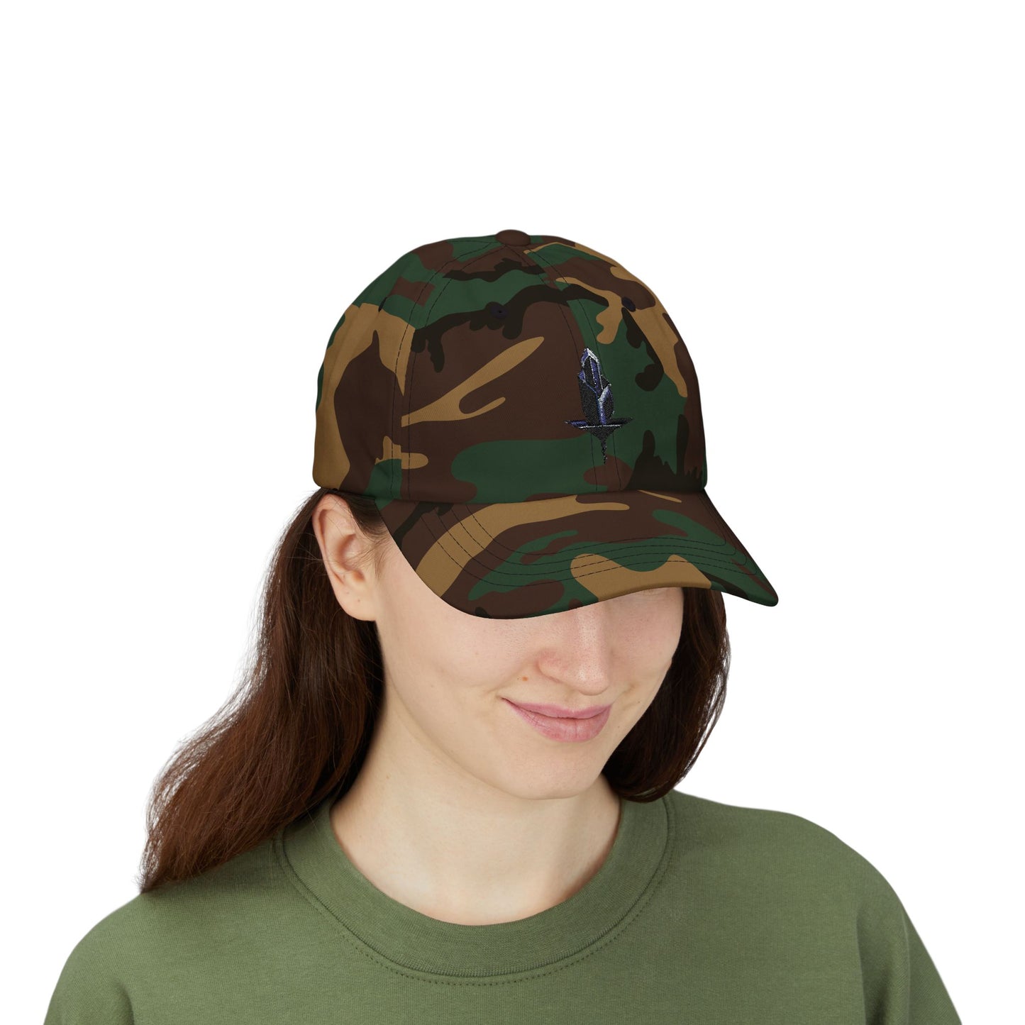 Minimalistische Techwear Cap – Unisex Basecap mit modernem geometrischem Logo im Urban Streetstyle