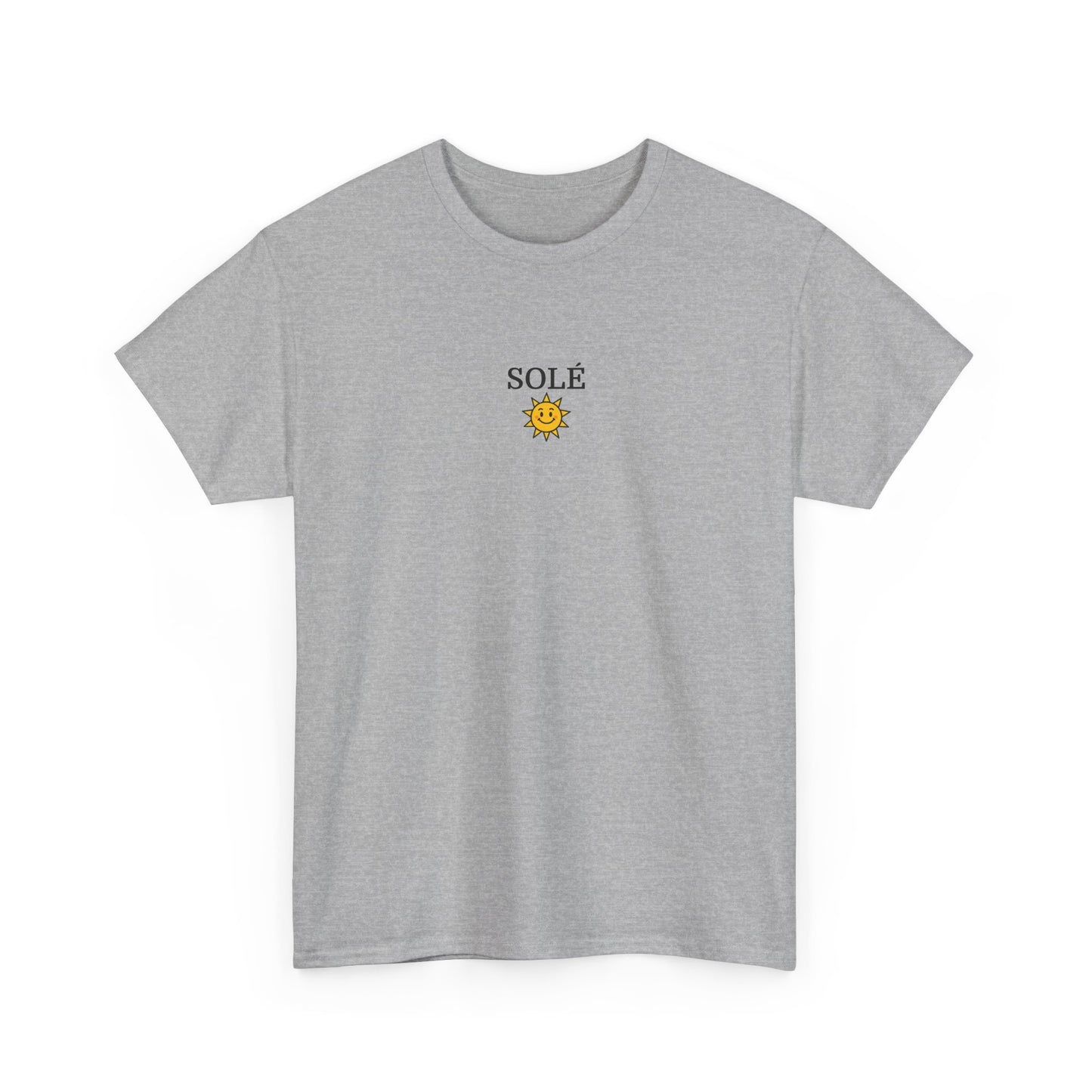 SOLÉ T-Shirt (Brustprint) – Unisex Heavy Cotton Tee | Nachhaltige Streetwear aus 100% Baumwolle