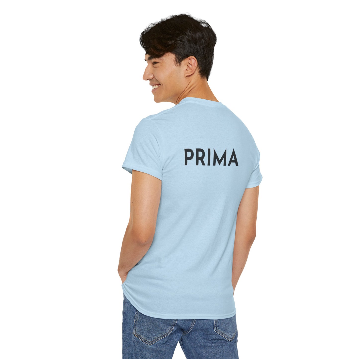 PRIMA T-Shirt (Rückenprint) – Unisex Heavy Cotton Tee | Nachhaltige Streetwear aus 100% Baumwolle