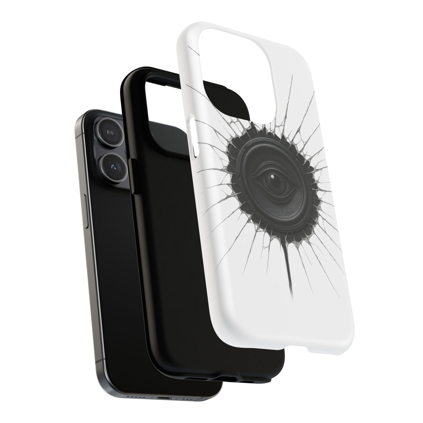Surreal Eye Speaker Handyhülle – Kreatives Lautsprecher-Augen Design für Musik- & Kunstfans – Schutzhülle für iPhone & Android"