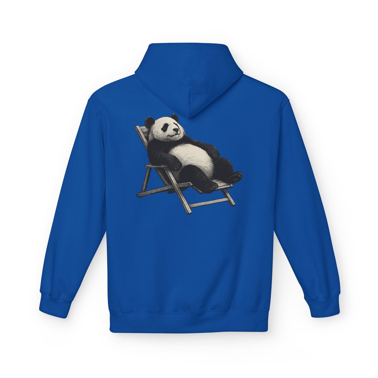 Chillender Panda (Rückenprint) - Unisex Midweight Fleece | Nachhaltige Streetwear mit Komfort & Stil