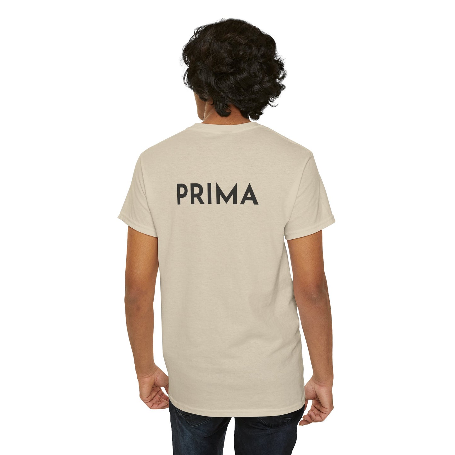 PRIMA T-Shirt (Rückenprint) – Unisex Heavy Cotton Tee | Nachhaltige Streetwear aus 100% Baumwolle