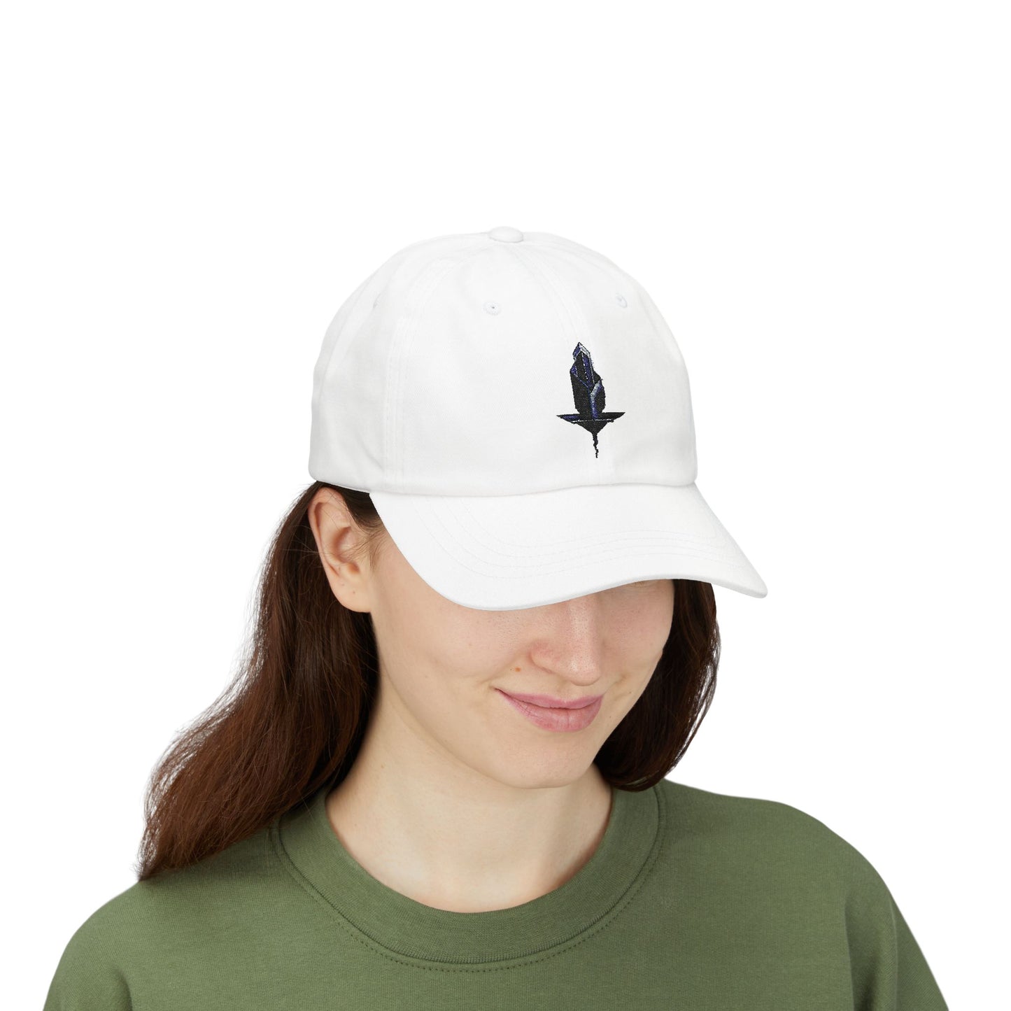 Minimalistische Techwear Cap – Unisex Basecap mit modernem geometrischem Logo im Urban Streetstyle