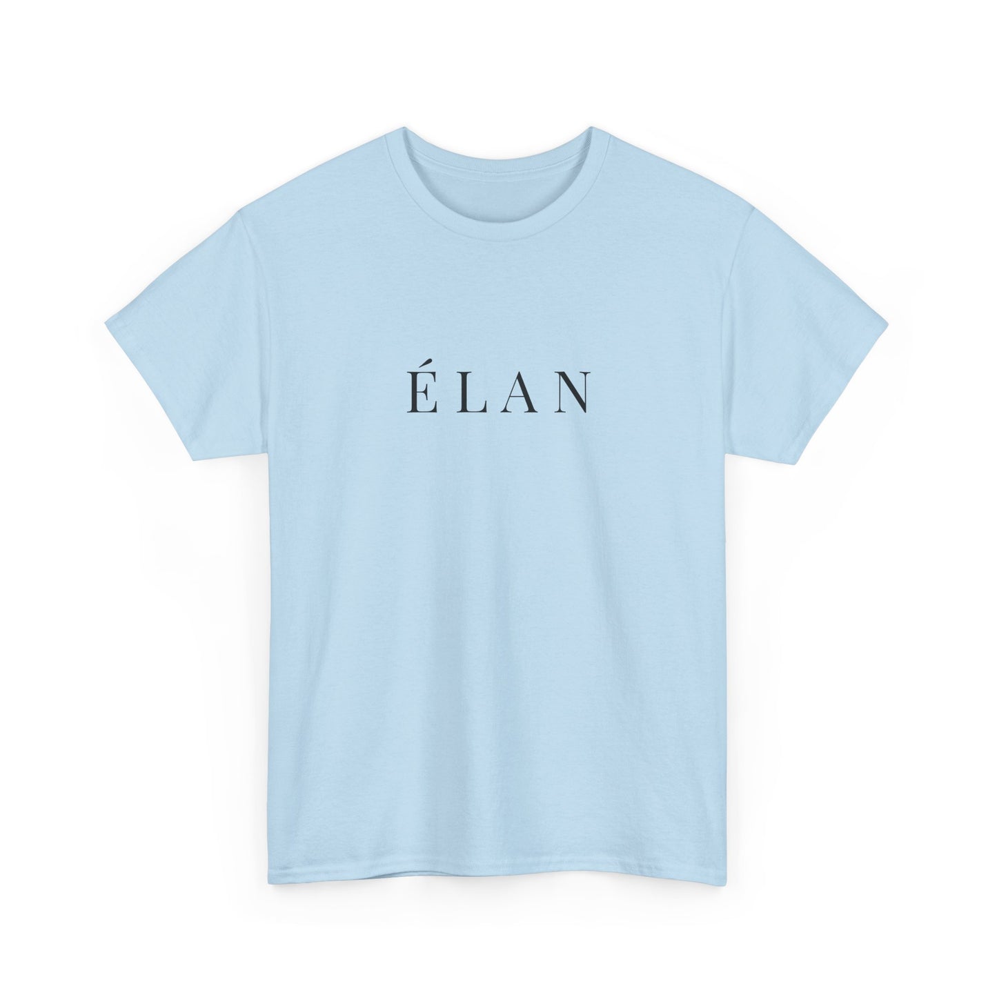 Élan Unisex Heavy Cotton T-Shirt (Brustprint) – Stilvolles Premium-Shirt aus 100 % Baumwolle für zeitlosen Look und Komfort