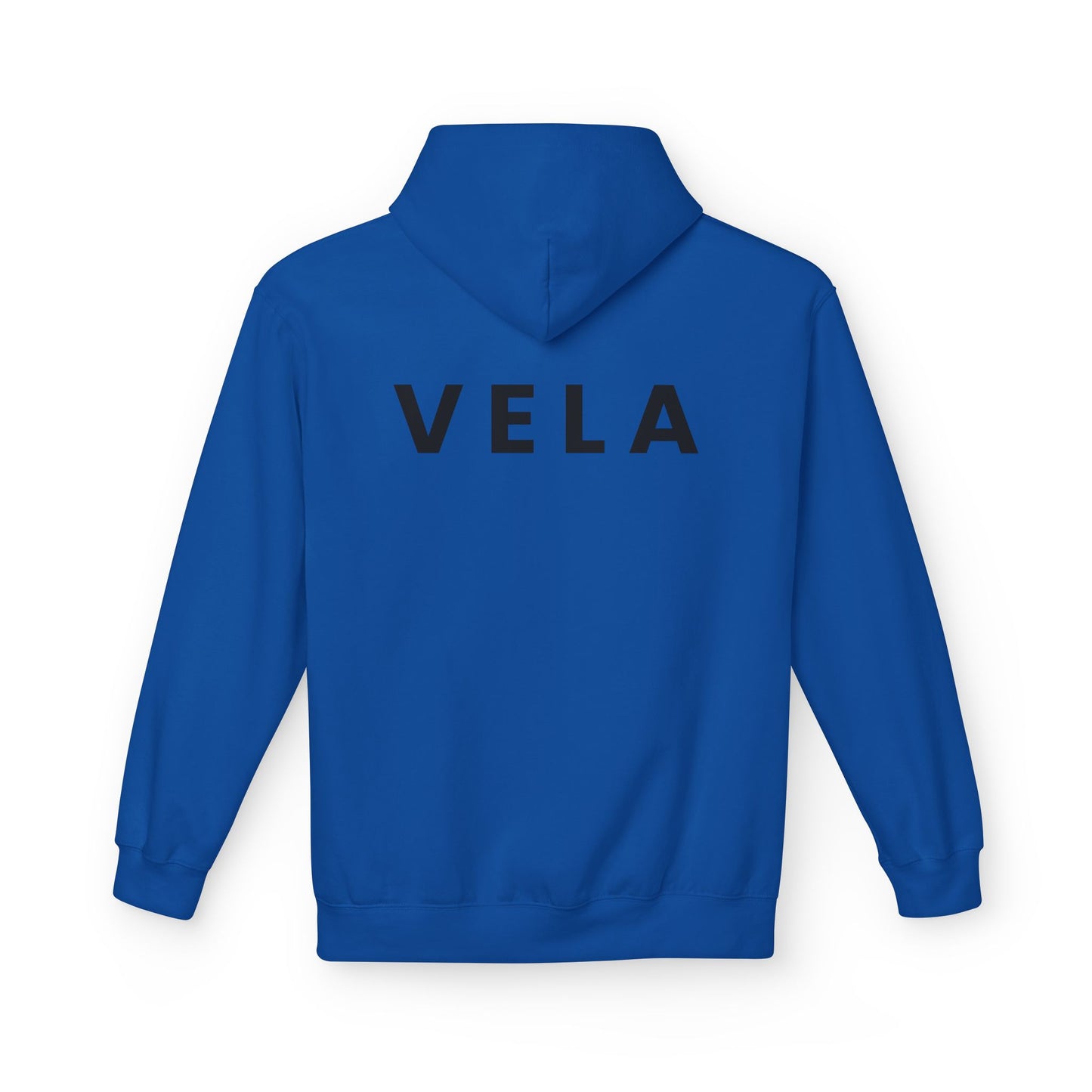 VELA Hoodie (Rückenprint) – Unisex Midweight Softstyle Fleece | Nachhaltige Streetwear mit Komfort & Stil