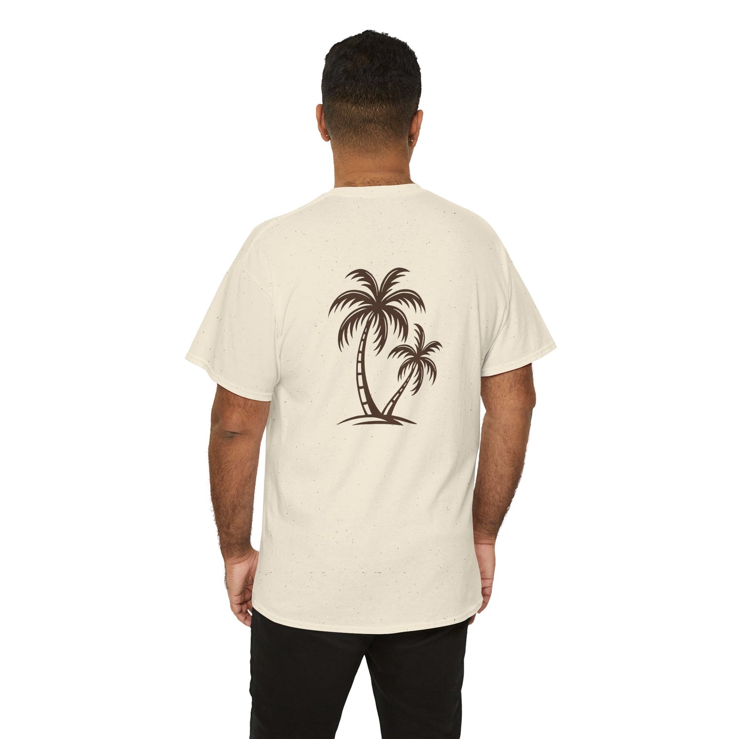 Palmen T-Shirt Unisex – Sommerliches Strandmotiv im Boho Look | Tropisches Design aus 100 % Baumwolle