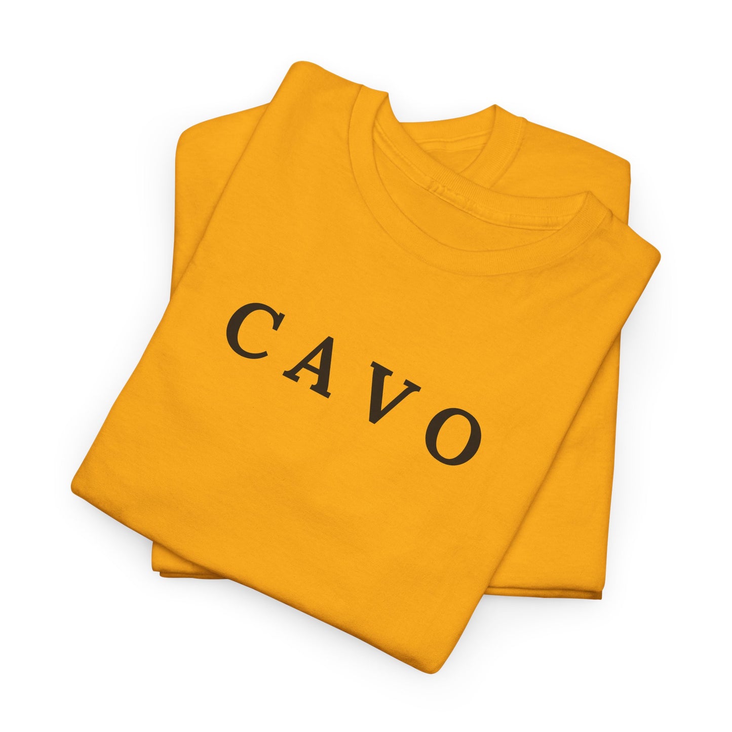 CAVO T-Shirt (Brustprint) – Unisex Heavy Cotton Tee | Nachhaltige Streetwear aus 100% Baumwolle
