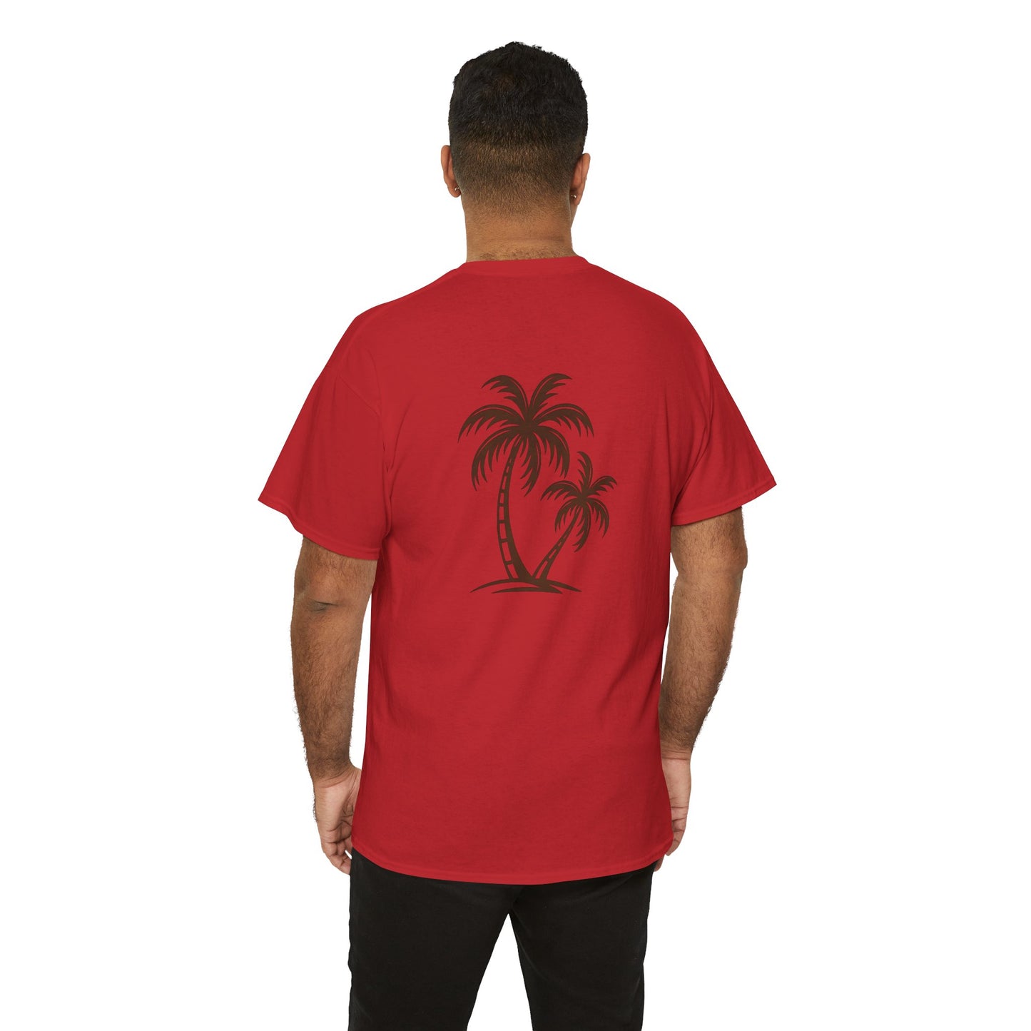 Palmen T-Shirt Unisex – Sommerliches Strandmotiv im Boho Look | Tropisches Design aus 100 % Baumwolle