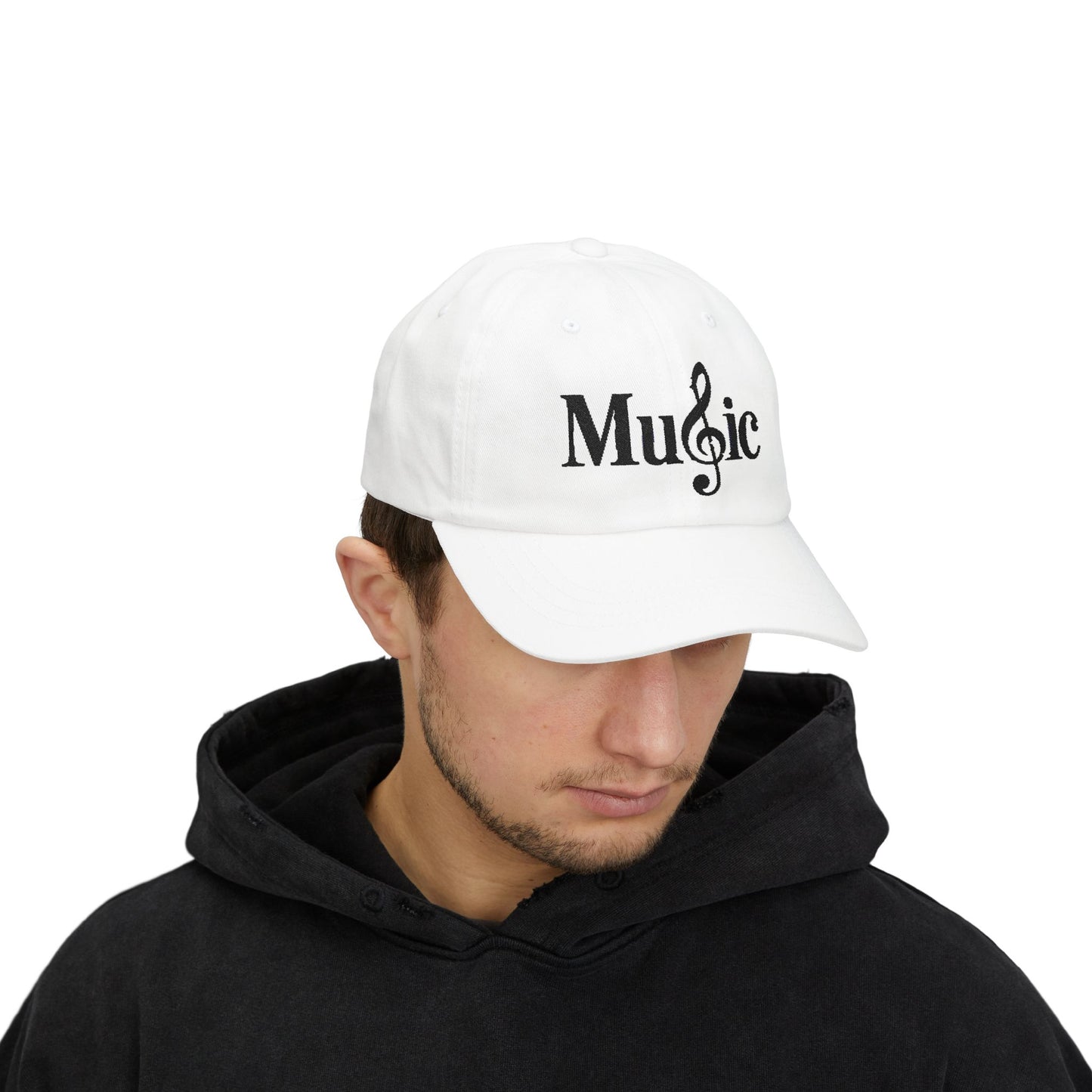 Music Cap – Stylische Basecap mit Notenschlüssel Logo für Musikliebhaber & Musiker – Unisex Streetwear Accessoire