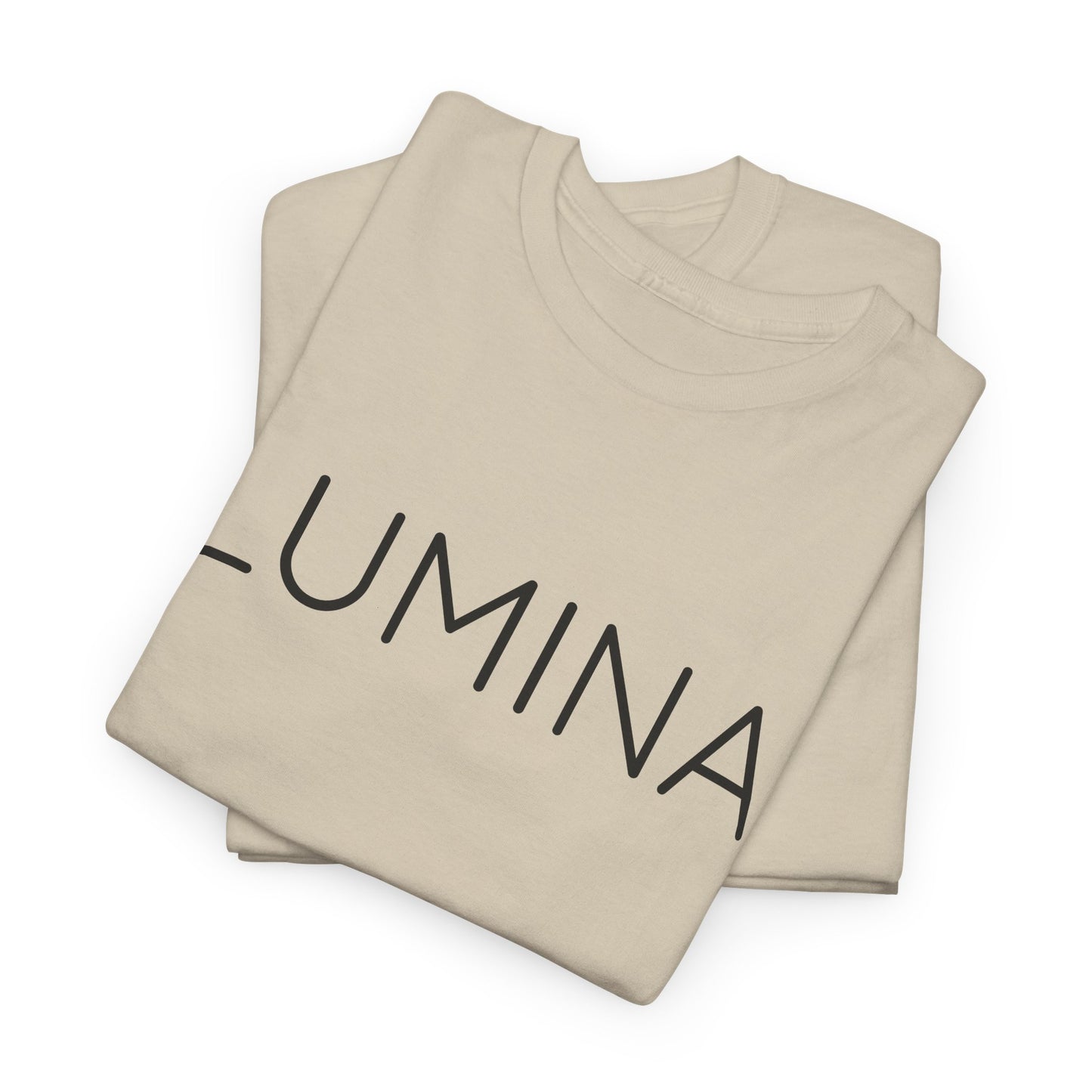 LUMINA T-Shirt Unisex (Brustprint) – Nachhaltiges Heavy Cotton Tee aus 100% Baumwolle, Streetwear Basic & Geschenkidee
